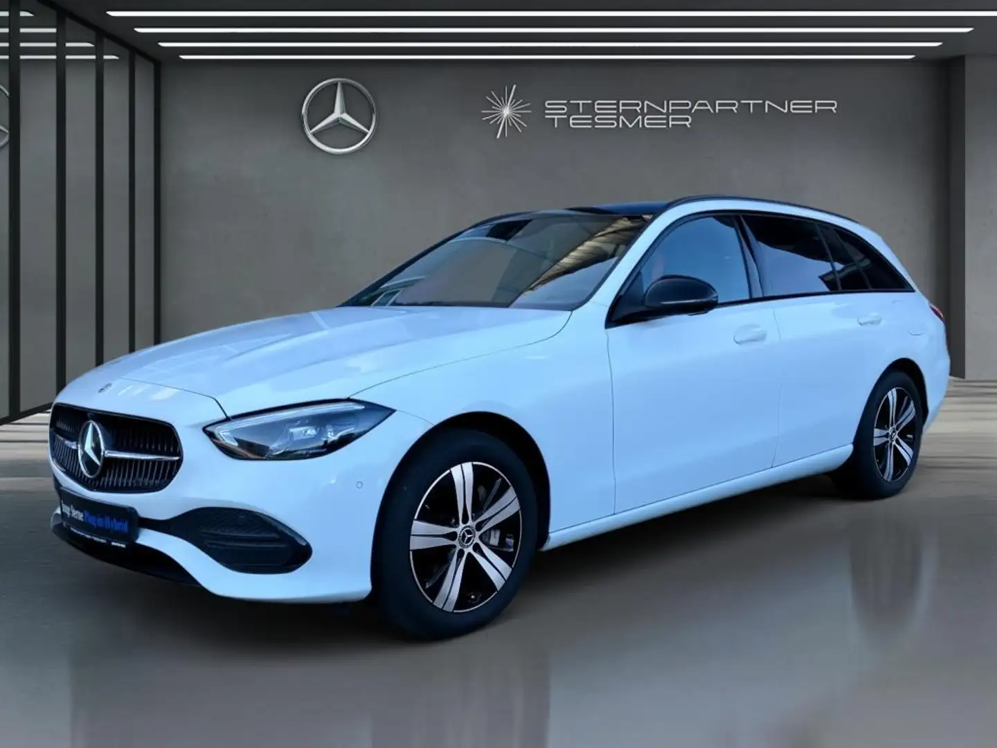 Mercedes-Benz C 300 e T AHK Distr.Night Pano 360°MBUX LED-Perf Weiß - 1