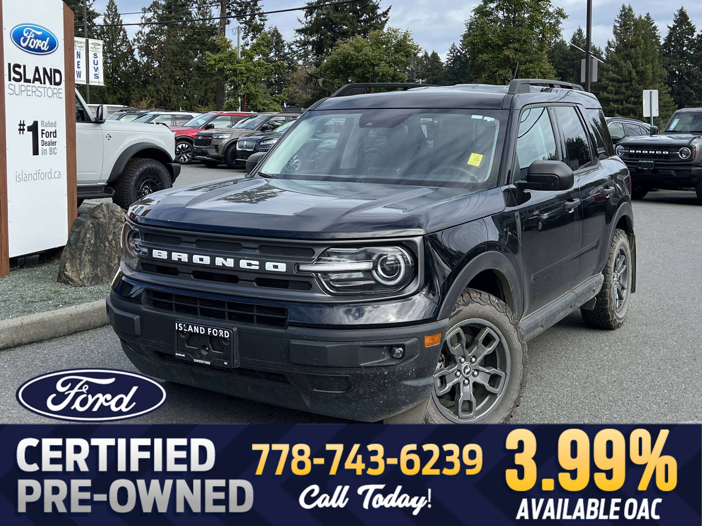 Black 2021 Ford Bronco Sport SUV / Crossover All-Wheel Drive Automatic