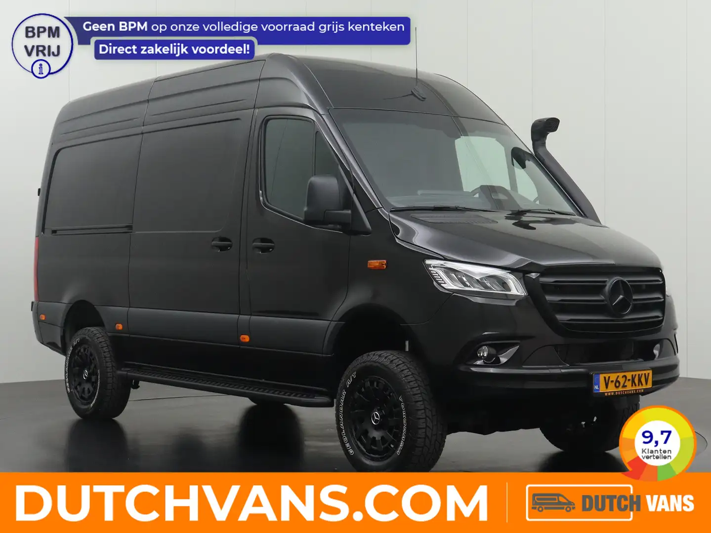 Mercedes-Benz Sprinter 319CDI 9G-Tronic Automaat 4x4 Explorer | Led | Air Zwart - 1