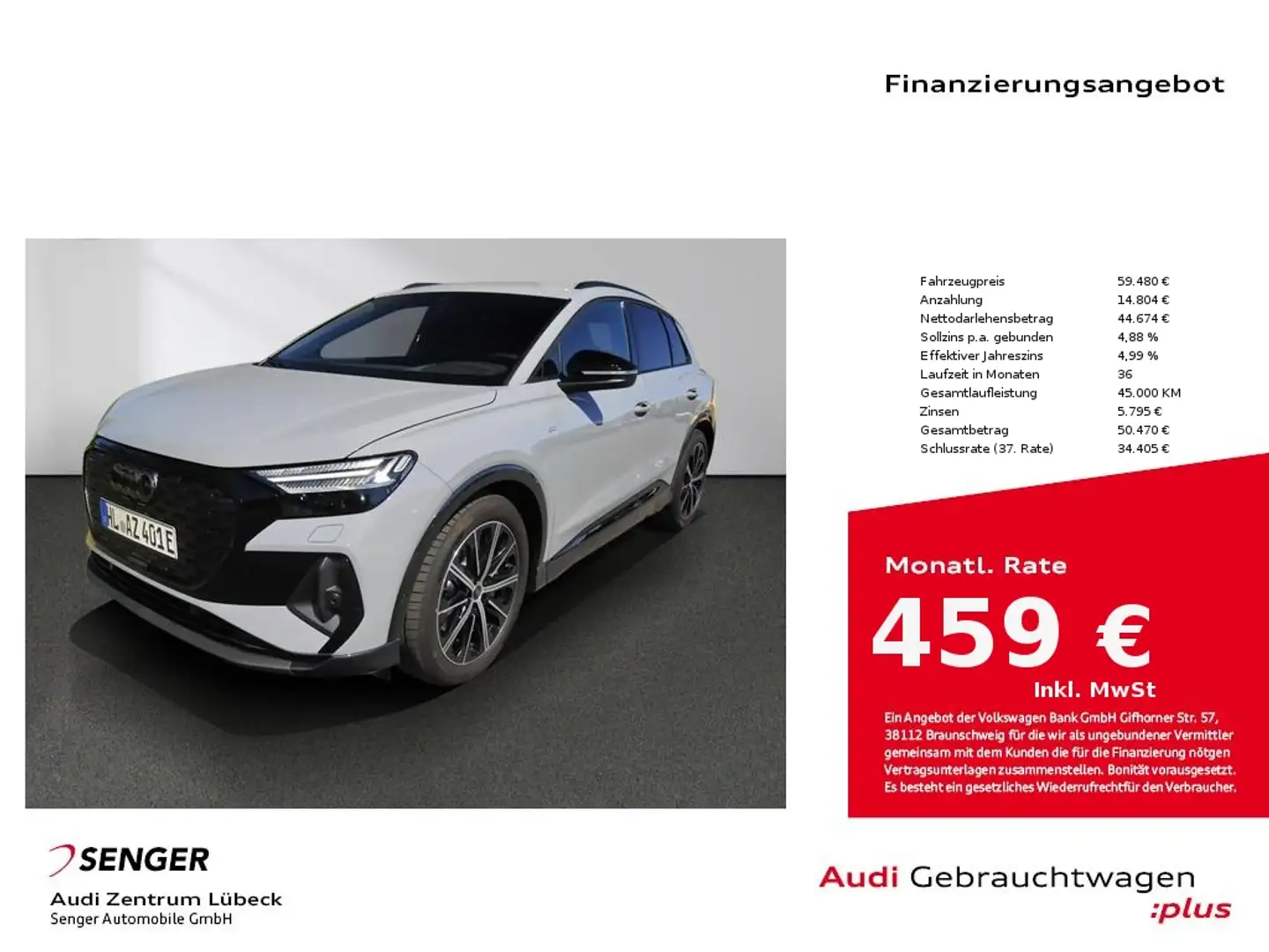 Audi Q4 e-tron 45 Optik-Paket Audi Connect Matrix-LED Grau - 1