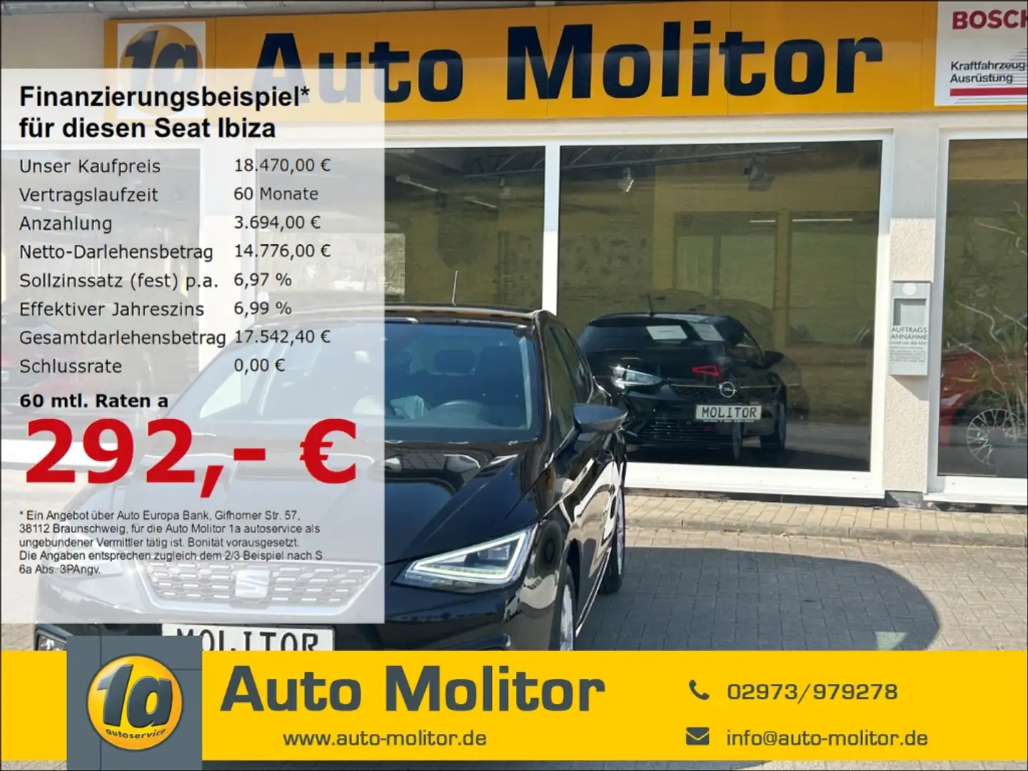 SEAT Ibiza XCellence 1.0 TSI 5J Gar. Digitales Cockpit LED AC Noir - 1