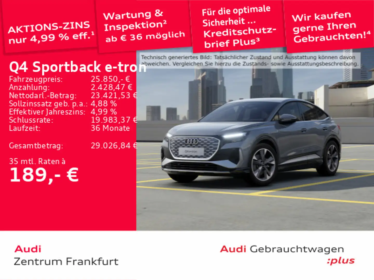 Audi Q4 e-tron 35 LED ACC HuD DAB Grau - 1