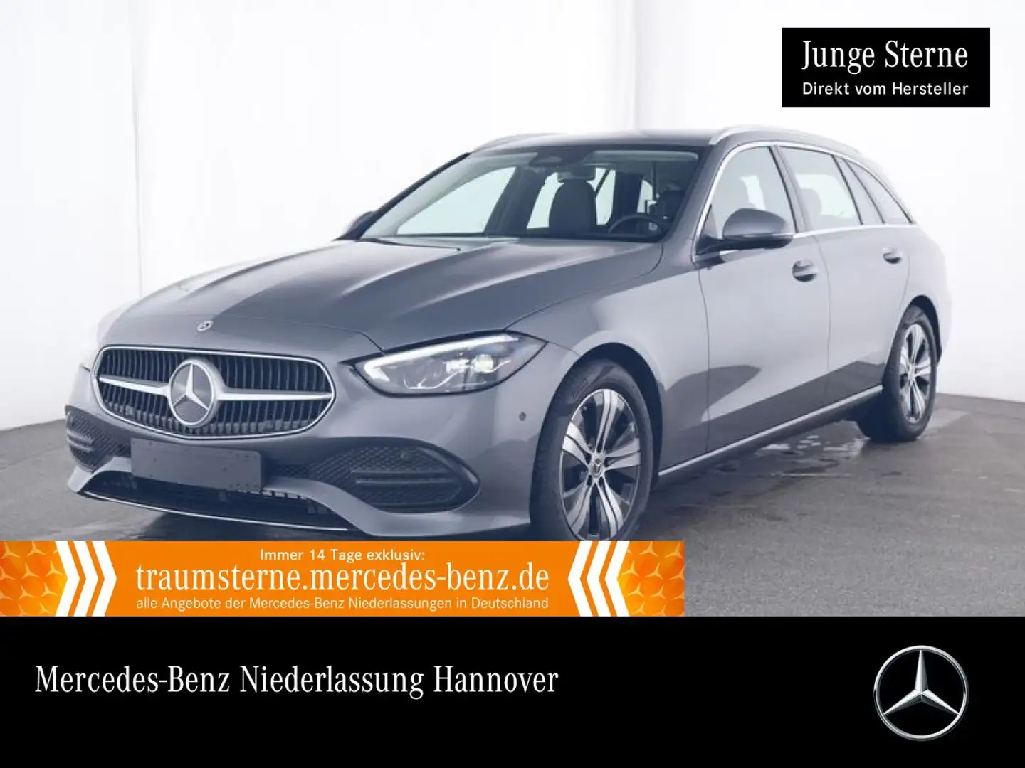 Mercedes-Benz C 200 T AVANTG+AHK+LED+KAMERA+TOTW+KEYLESS+9G Grau - 1