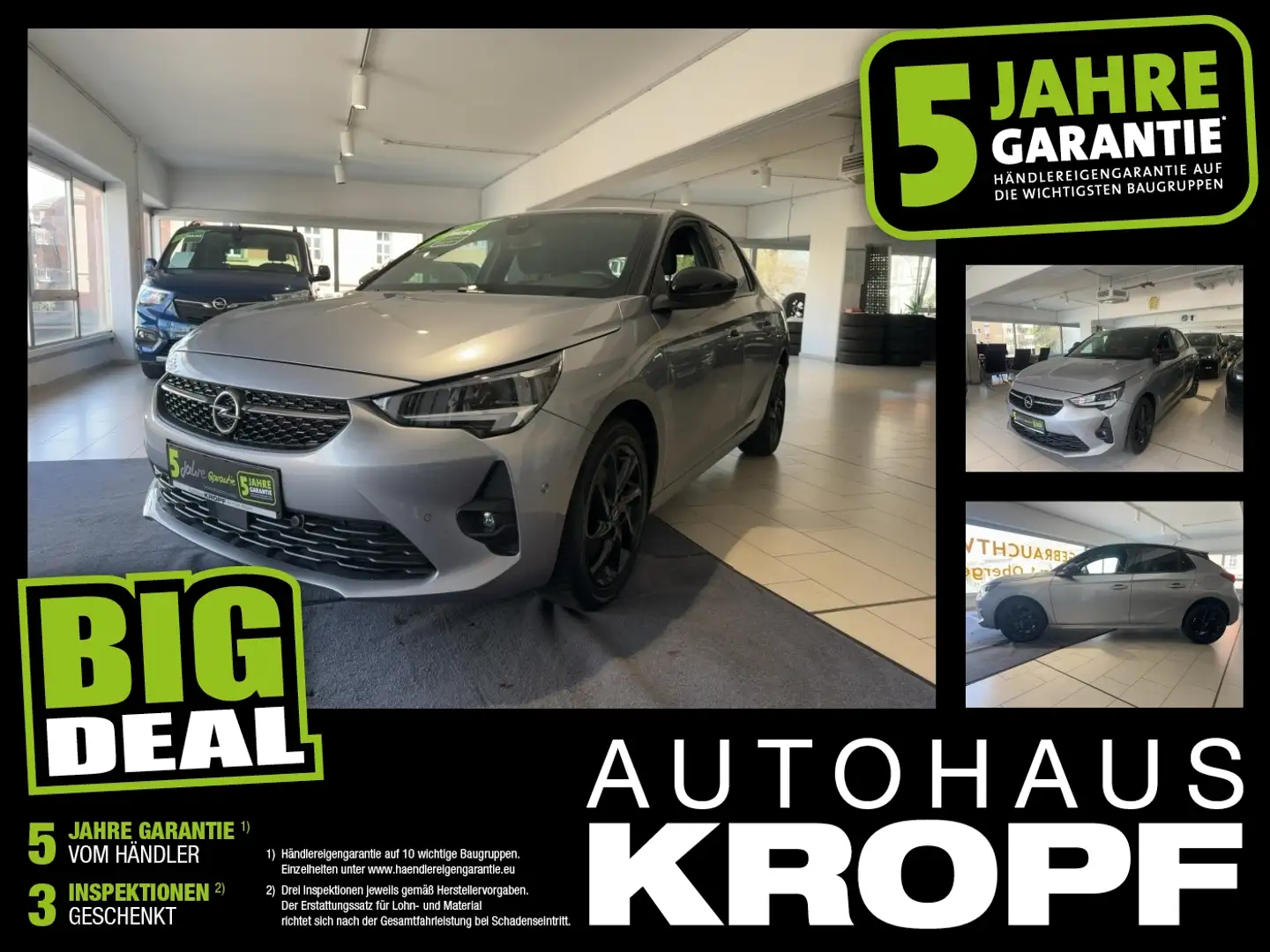 Opel Corsa F 1.2 Turbo GS LED+SHZ+Winterp.+ab2,99% Grau - 1