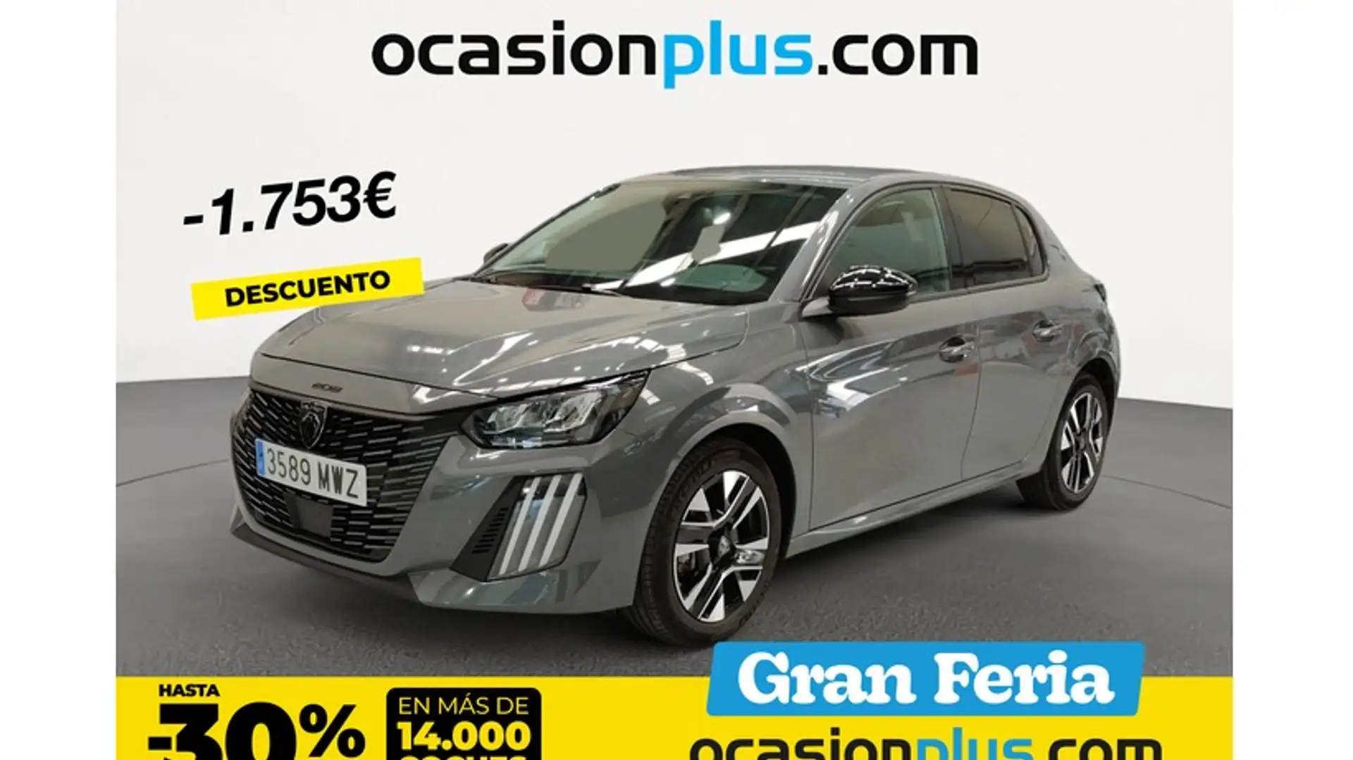 Peugeot 208 1.2 Puretech S&S Allure 100 Grau - 1