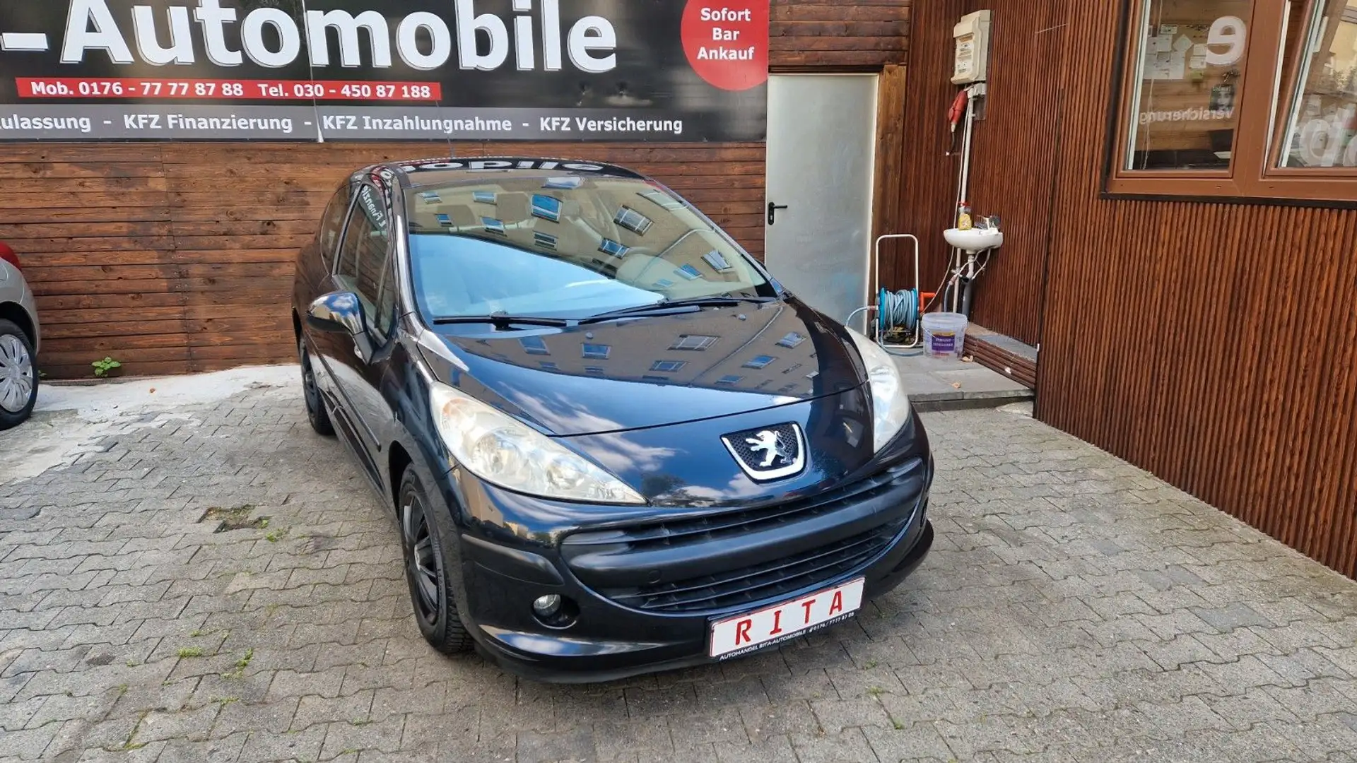 Peugeot 207 1.4 Klima, ESP, Nichtraucher Чорний - 1