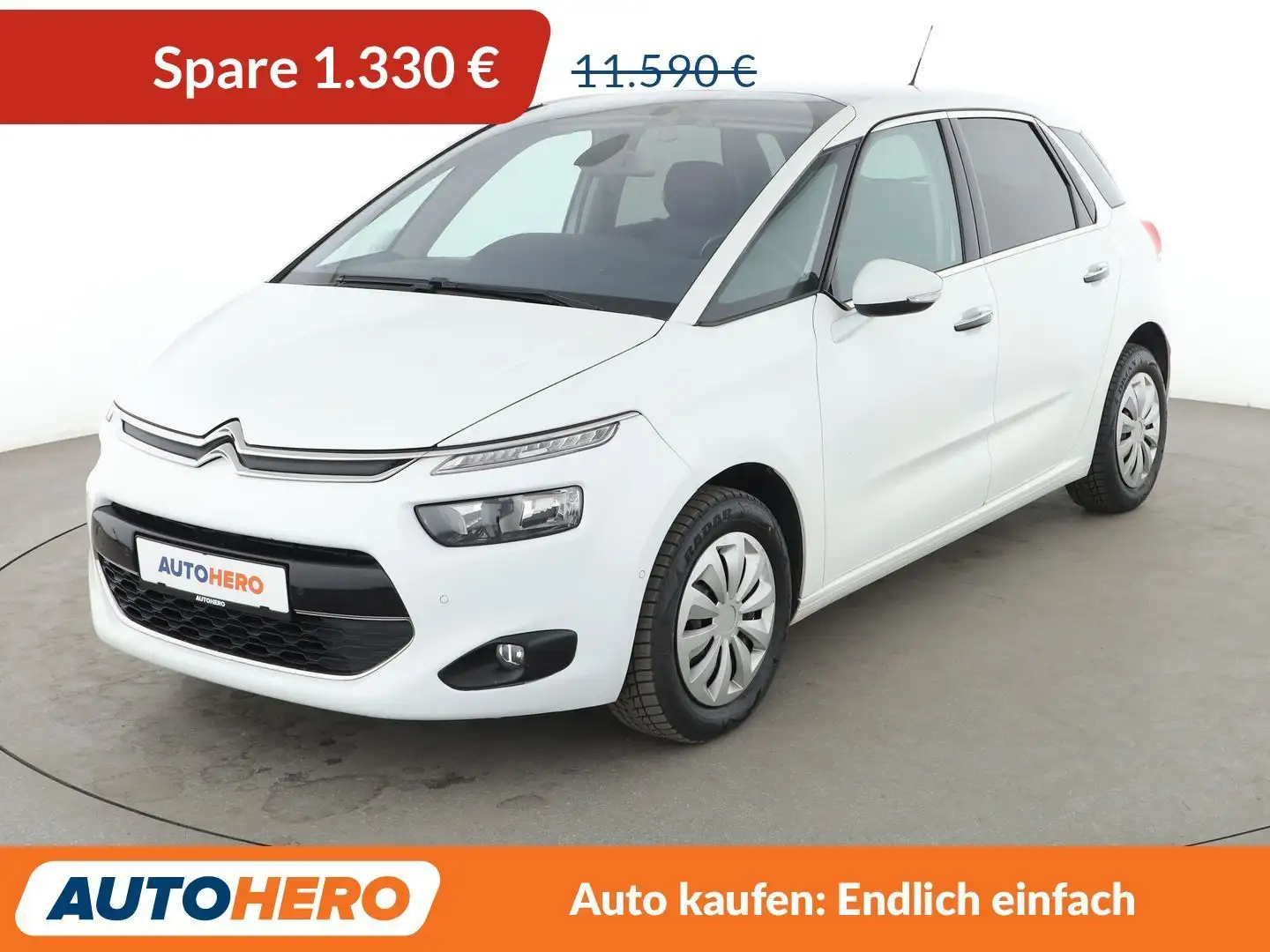 Citroen C4 Picasso 1.6 Blue-HDi Selection*NAVI*CAM*PDC*PANO*KLIMA* Weiß - 1