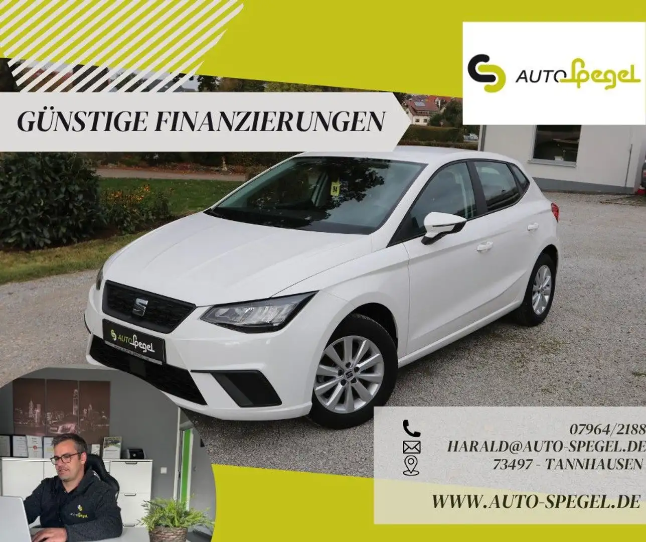 SEAT Ibiza Style Navi LED PDC Carplay DAB BT MFL ALU Weiß - 1