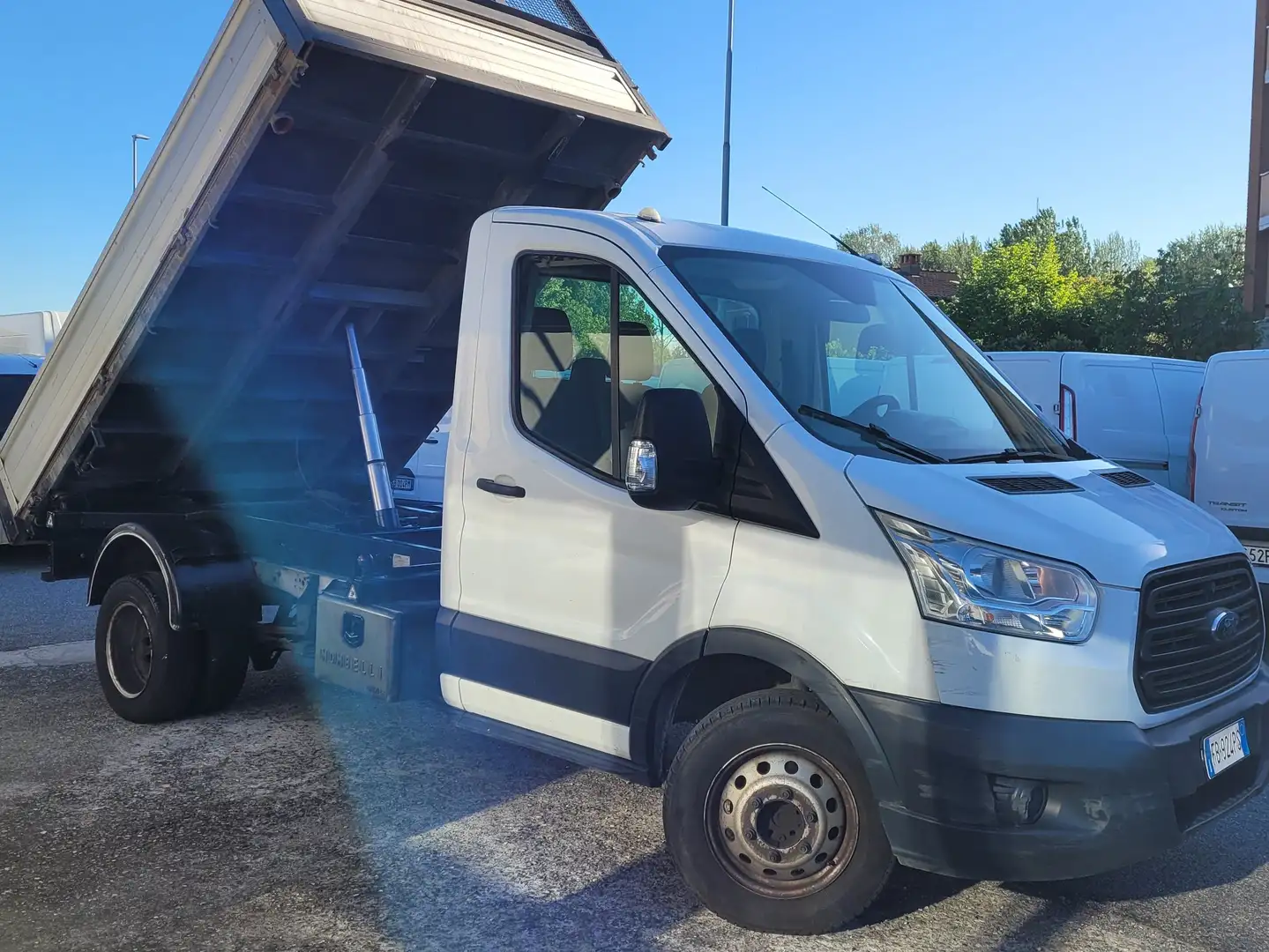 Ford Transit 350 2.2TDCi 155CV PL Cabinato Cassone Ribaltabile Biały - 1