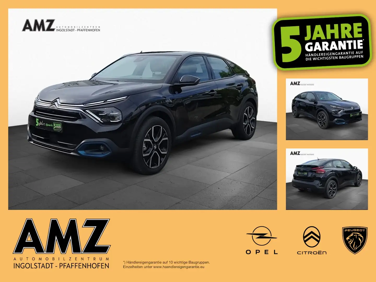 Citroen C4 ë Feel Pack HUD NAVI Klimaauto. W-Paket Schwarz - 1