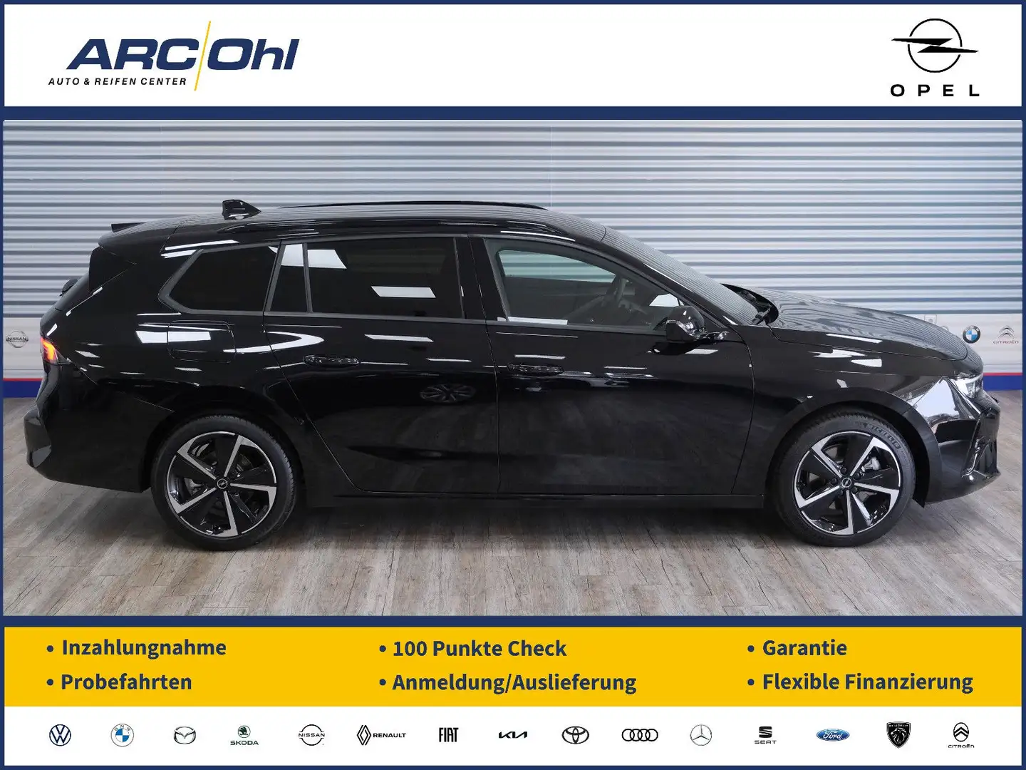 Opel Astra L 1.2 ST GS *NAVI/HEAD-UP/HIFI/MATRIX/AHK* Schwarz - 1