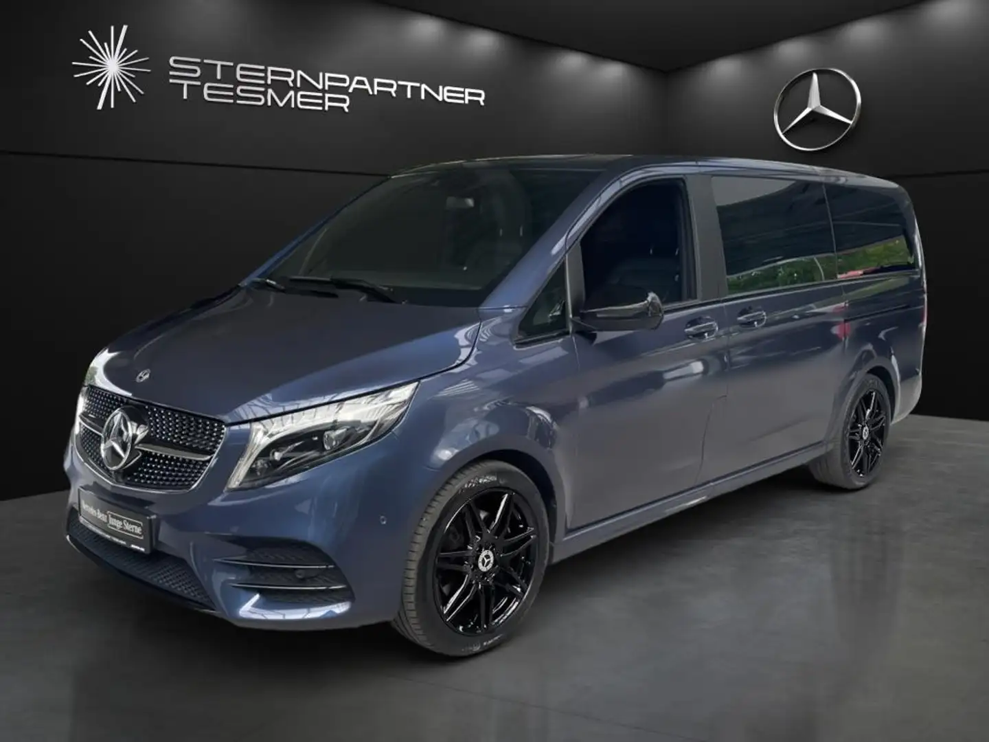 Mercedes-Benz V 250 d Avantgarde Edition lang +AMG+Night+360° Azul - 2