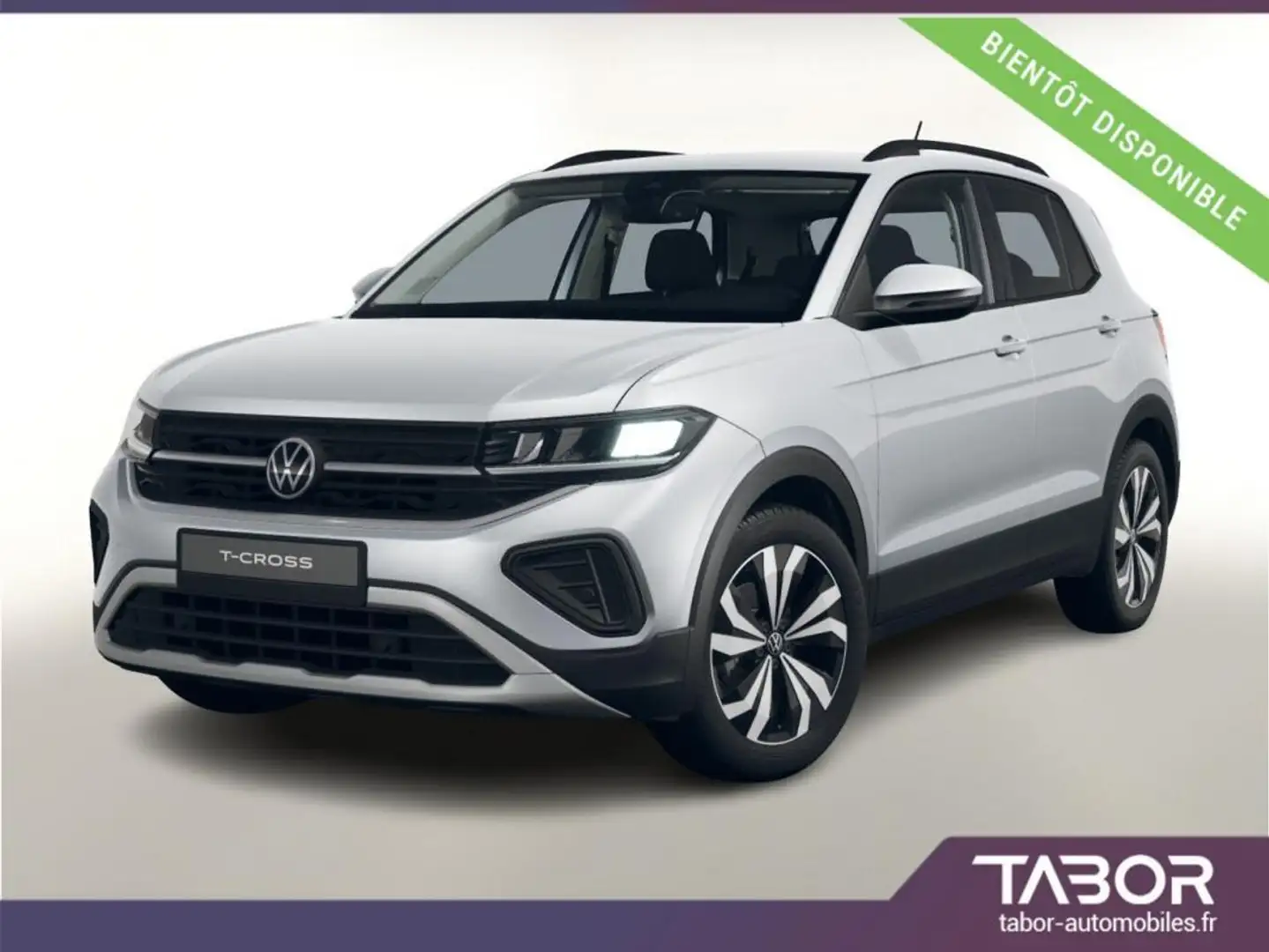 Volkswagen T-Cross 1.0 TSI 115 DSG LED IQDrive Argent - 1