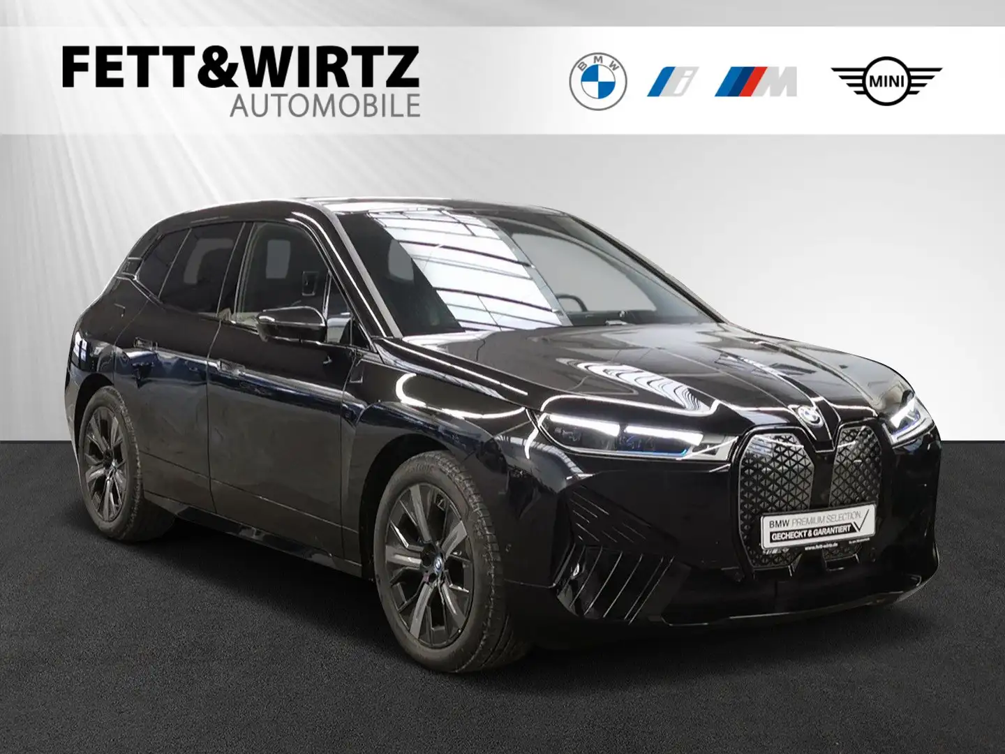 BMW iX xDrive50 Lr  843,- br. o.Anz. 48Mon/5`Km p.A. Schwarz - 1