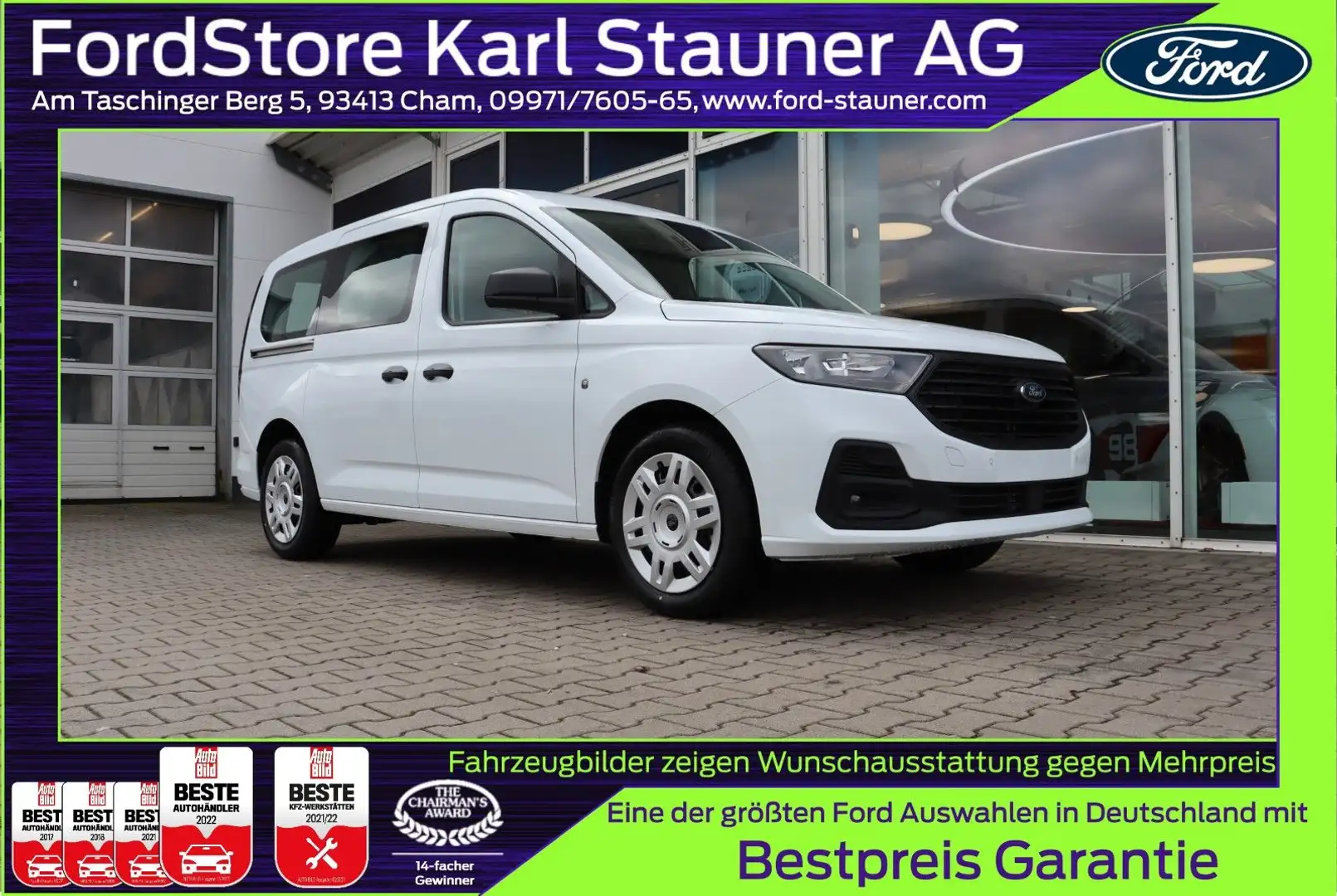 Ford Tourneo Connect Trend 1.5 EcoBoost L1 neu Modell Белый - 1