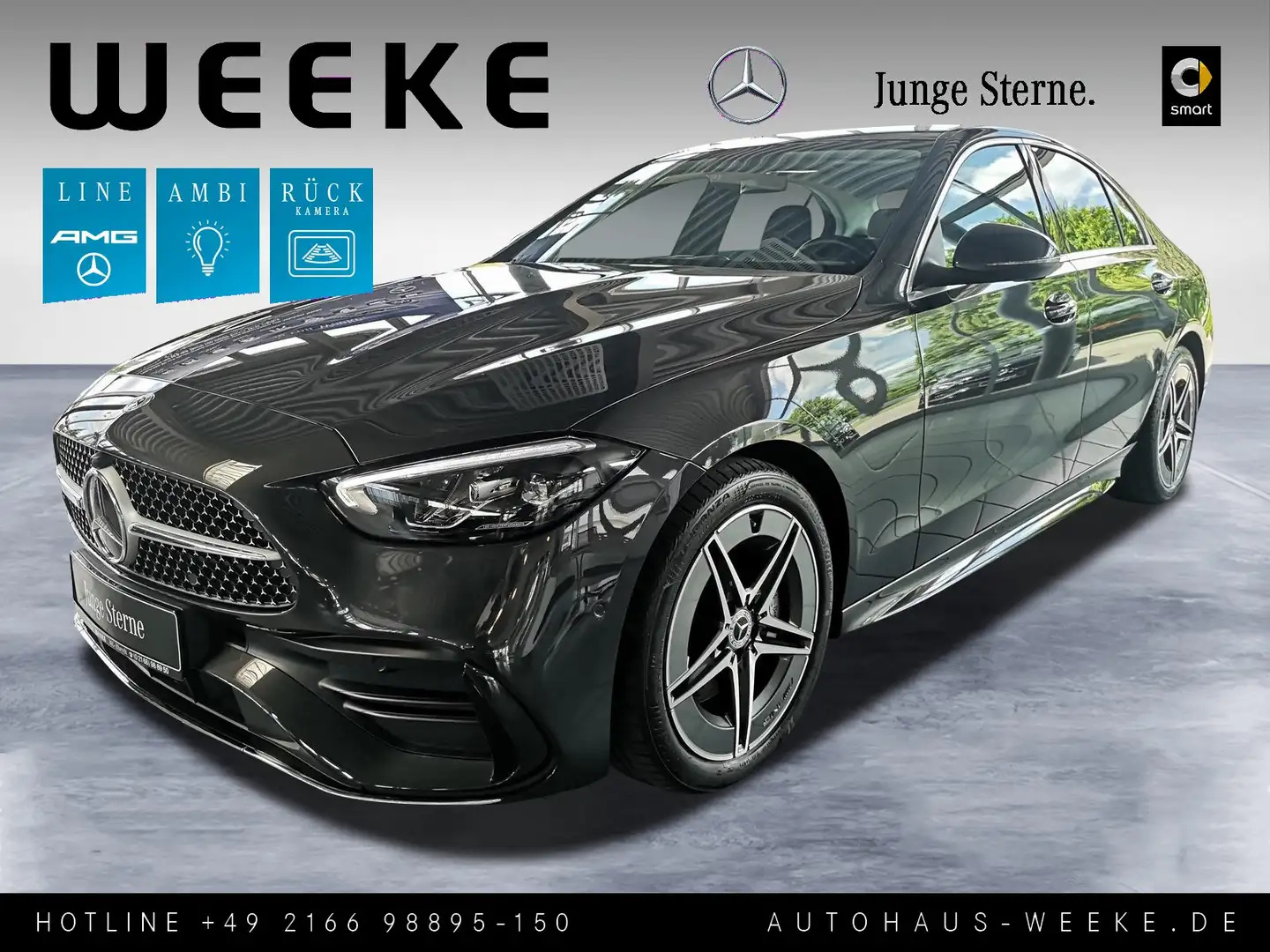 Mercedes-Benz C 300 d AMG Line ADVANCED+KAMERA+SMARTPHONE-INTE Gris - 1