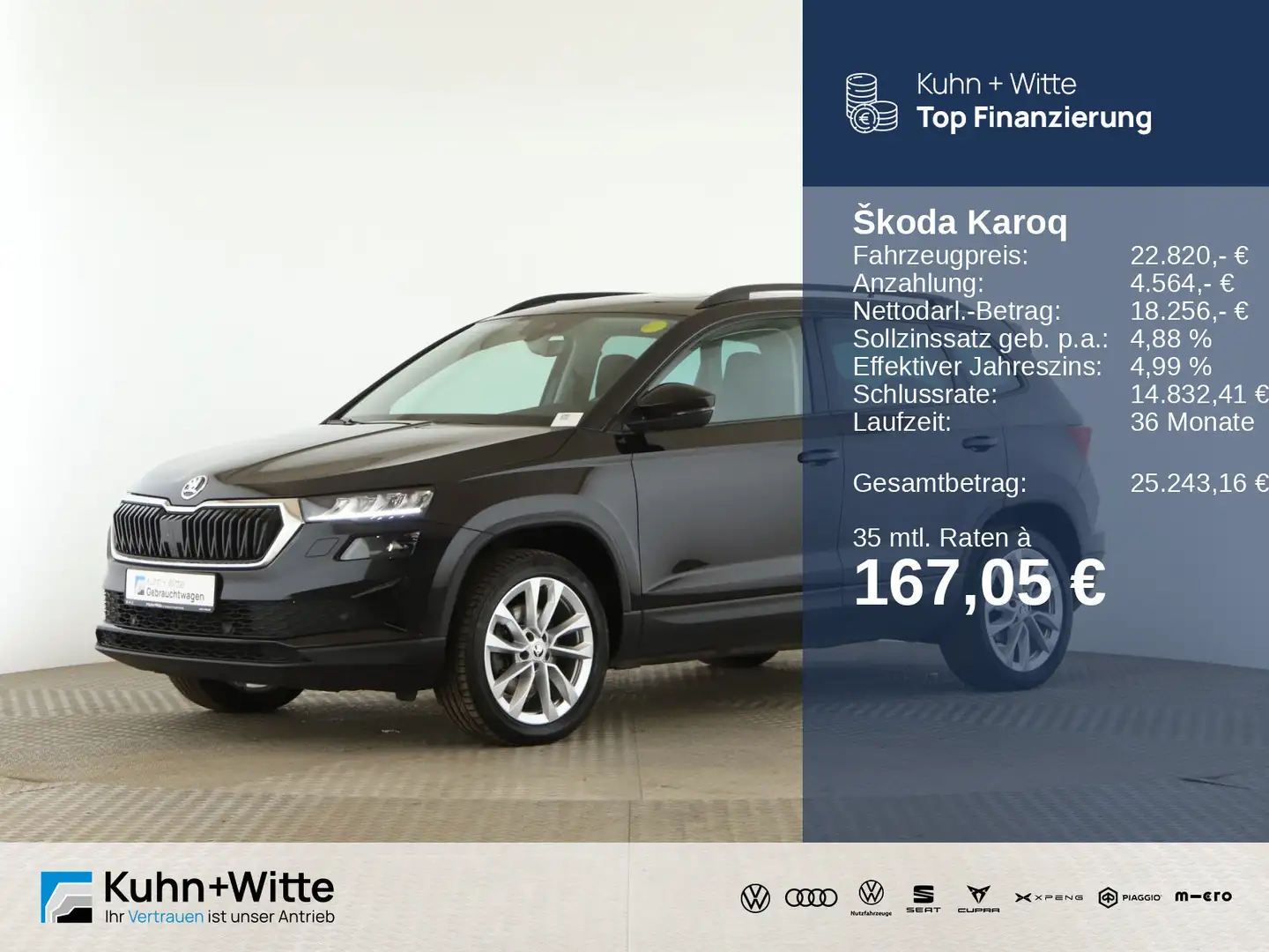 Skoda Karoq 1.5 TSI Style *Pano*RFK*Navi.*LED*Sitzheiz Noir - 1