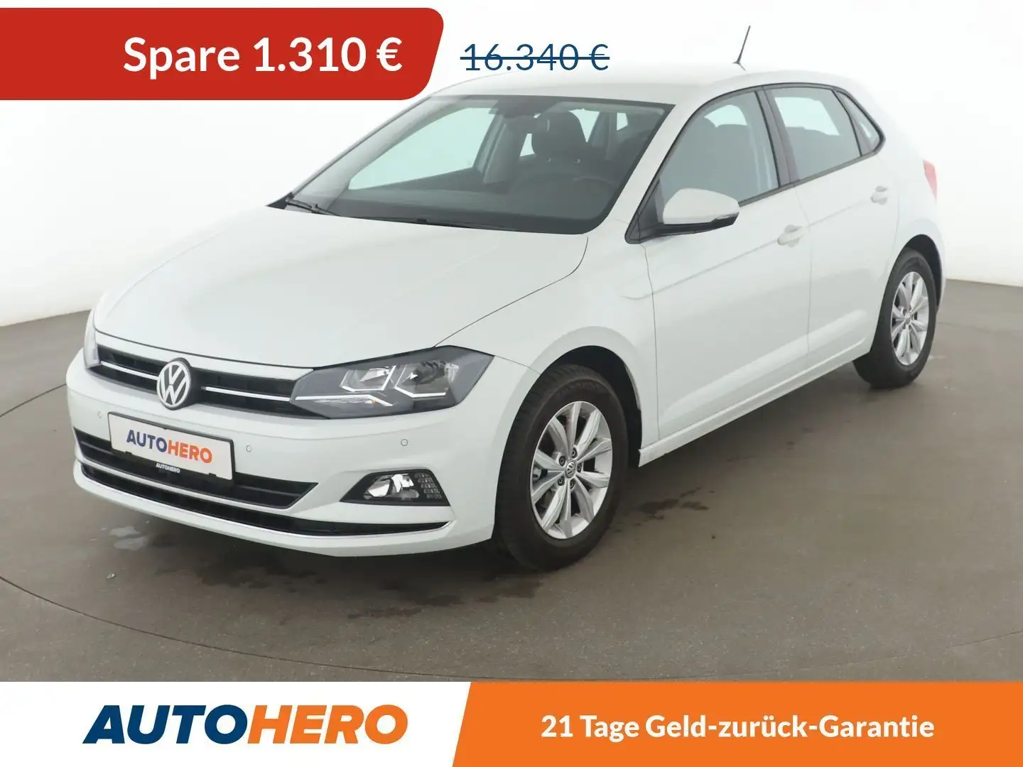 Volkswagen Polo 1.0 TSI Highline*PDC*SHZ*LIMITER*KLIMA*GARANTIE* Weiß - 1