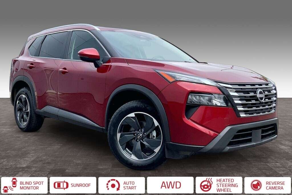 2025 Nissan Rogue SV MOONROOF AWD | LEATHER | HEATED SEATS & WHEEL — снимка 1