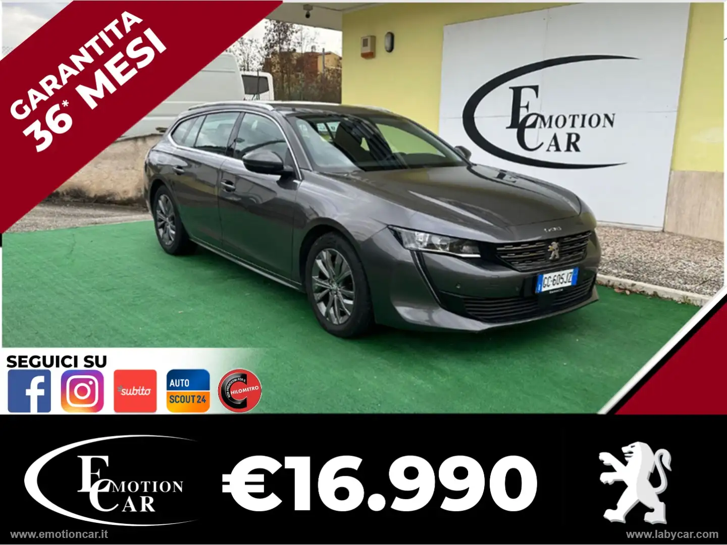 Peugeot 508 BlueHDi 160 S&S SW Business - 2020 Grijs - 1