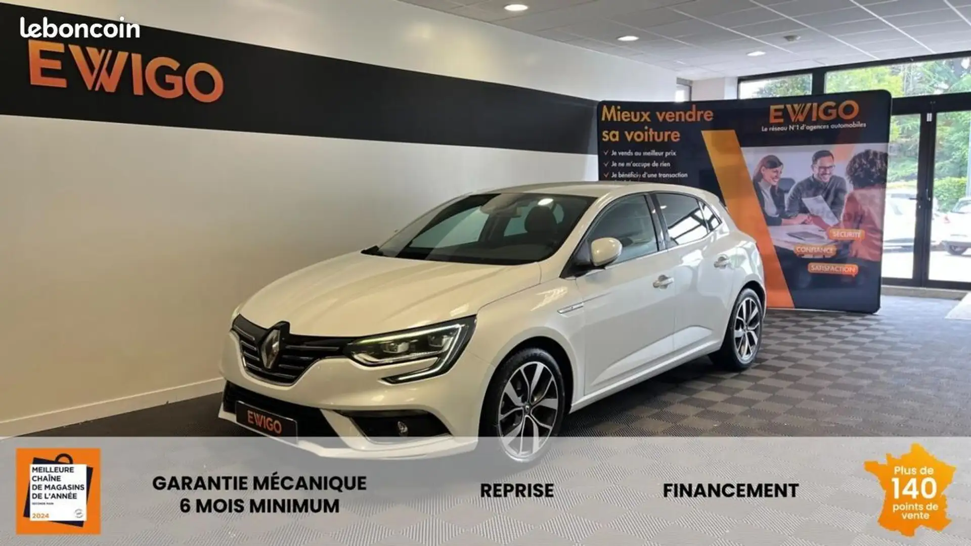 Renault Megane Mégane 1.2 TCE 130 ENERGY INTENS EDC BVA Blanc - 1