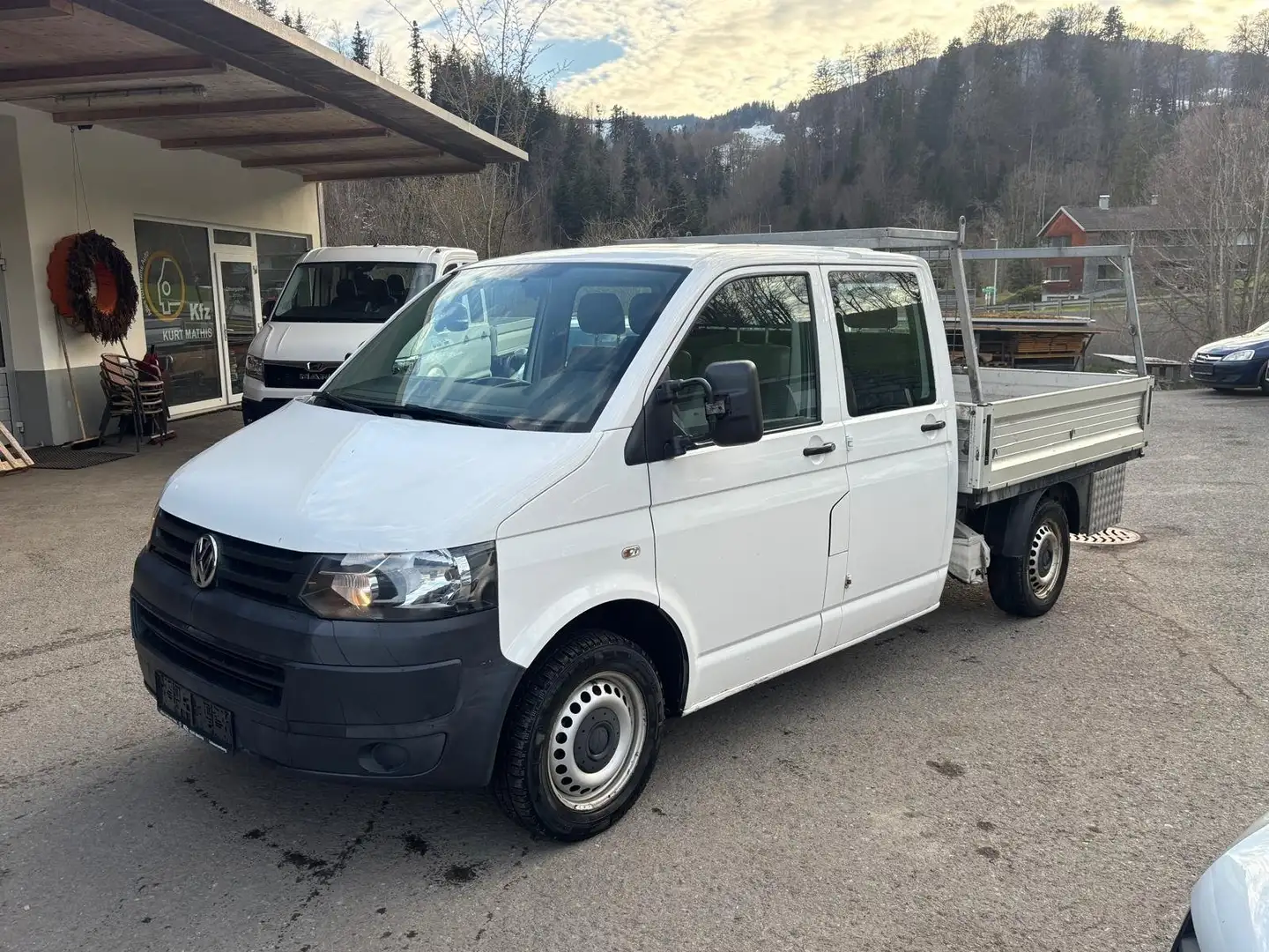 Volkswagen T5 Transporter Pritsche Doppelkabine 4Motion Weiß - 1