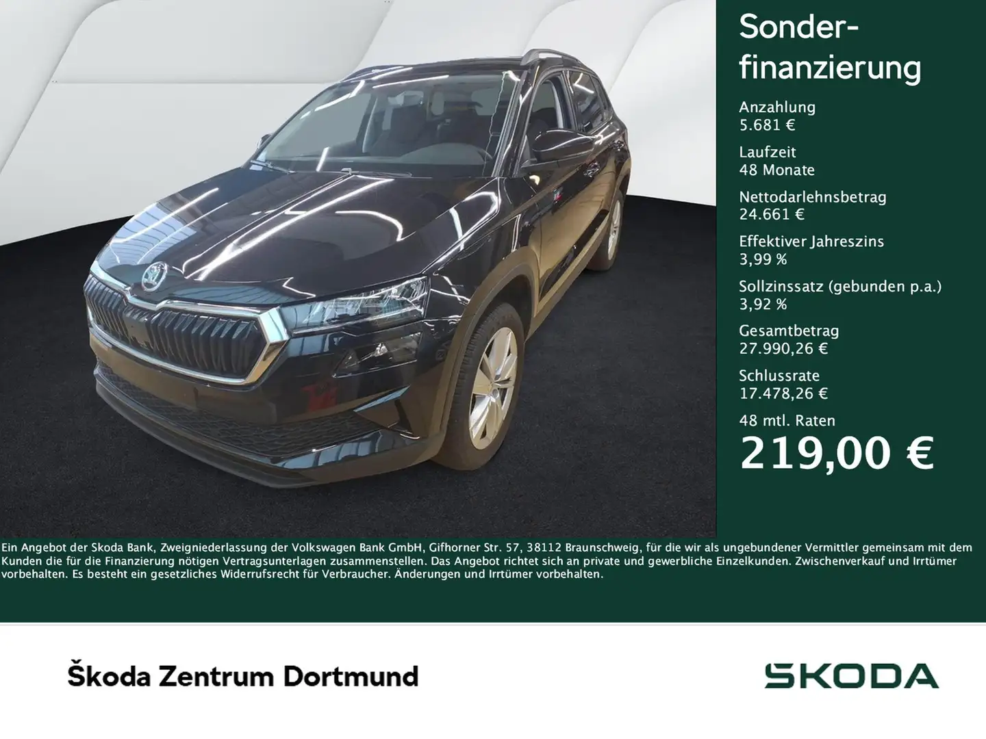 Skoda Karoq 1.5 SELECTION CAM ACC E-KLAPPE NAVI LM17 Black - 1