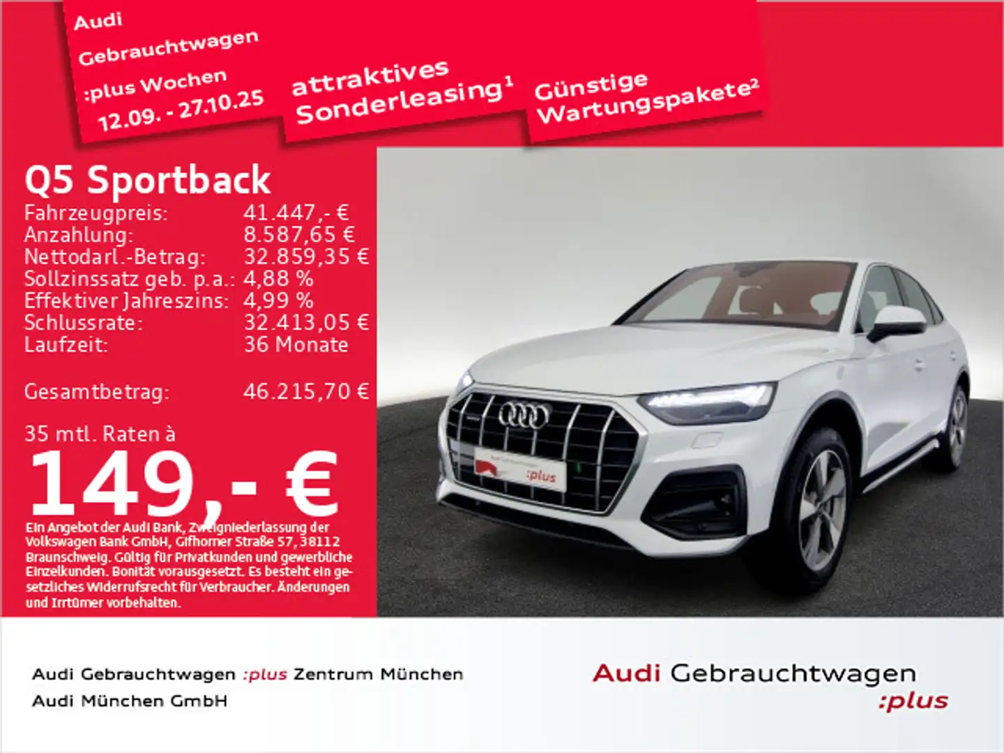 Audi Q5 50 TDI qu. advanced Matrix/Massage/ Wit - 1