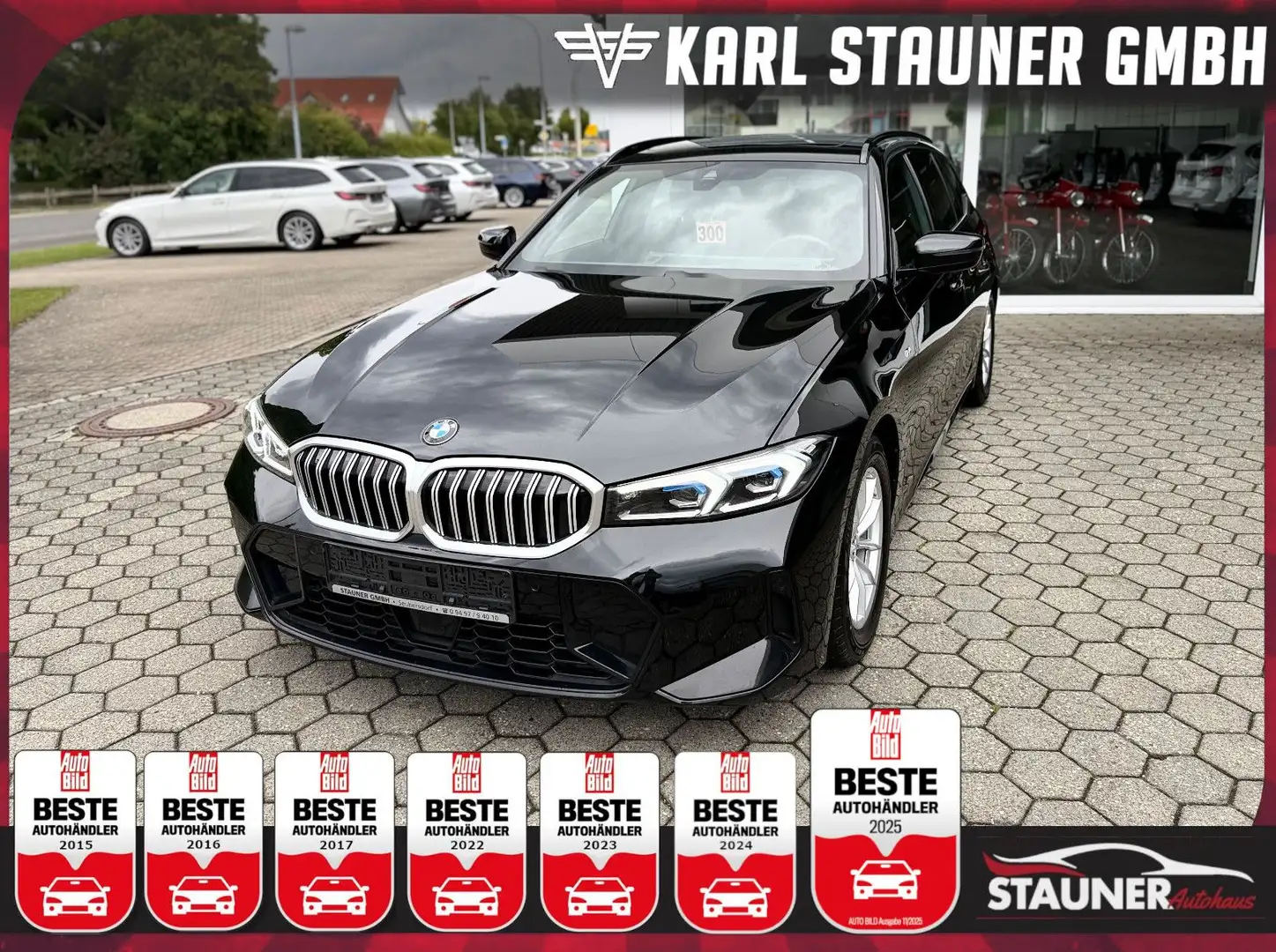 BMW 318 i Touring M-Sport PANO MEMORY AHK ABSTANDST. Schwarz - 1