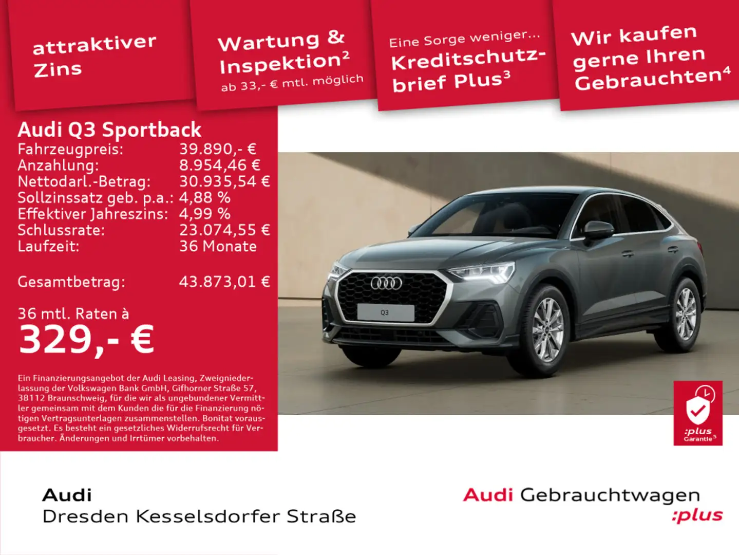 Audi Q3 35 TFSI 110(150) kW(PS) S tronic Grau - 1