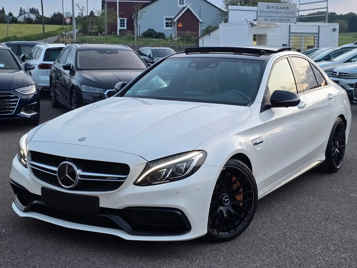 Mercedes-Benz C 63 AMG C 63 S AMG*KERAMIK*PERFORMANCE*DRIVERS*BURMESTER Blanc - 1