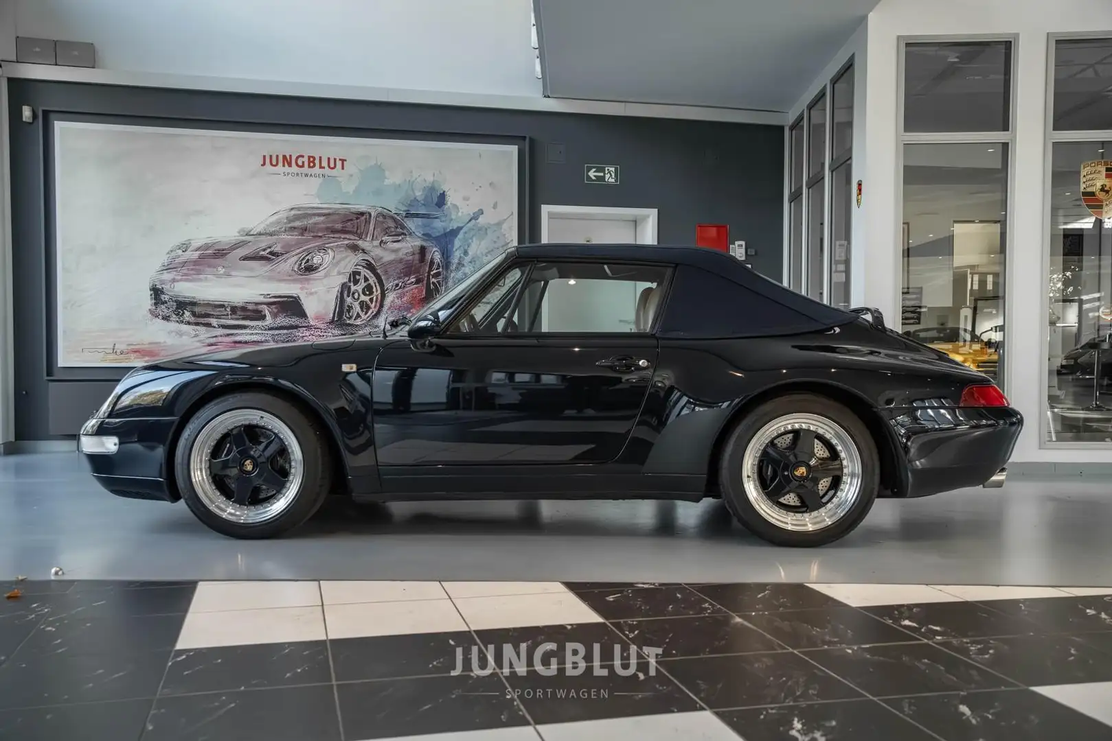 Porsche 993 911 Carrera Cabrio,deut. Auslieferung Blau - 2