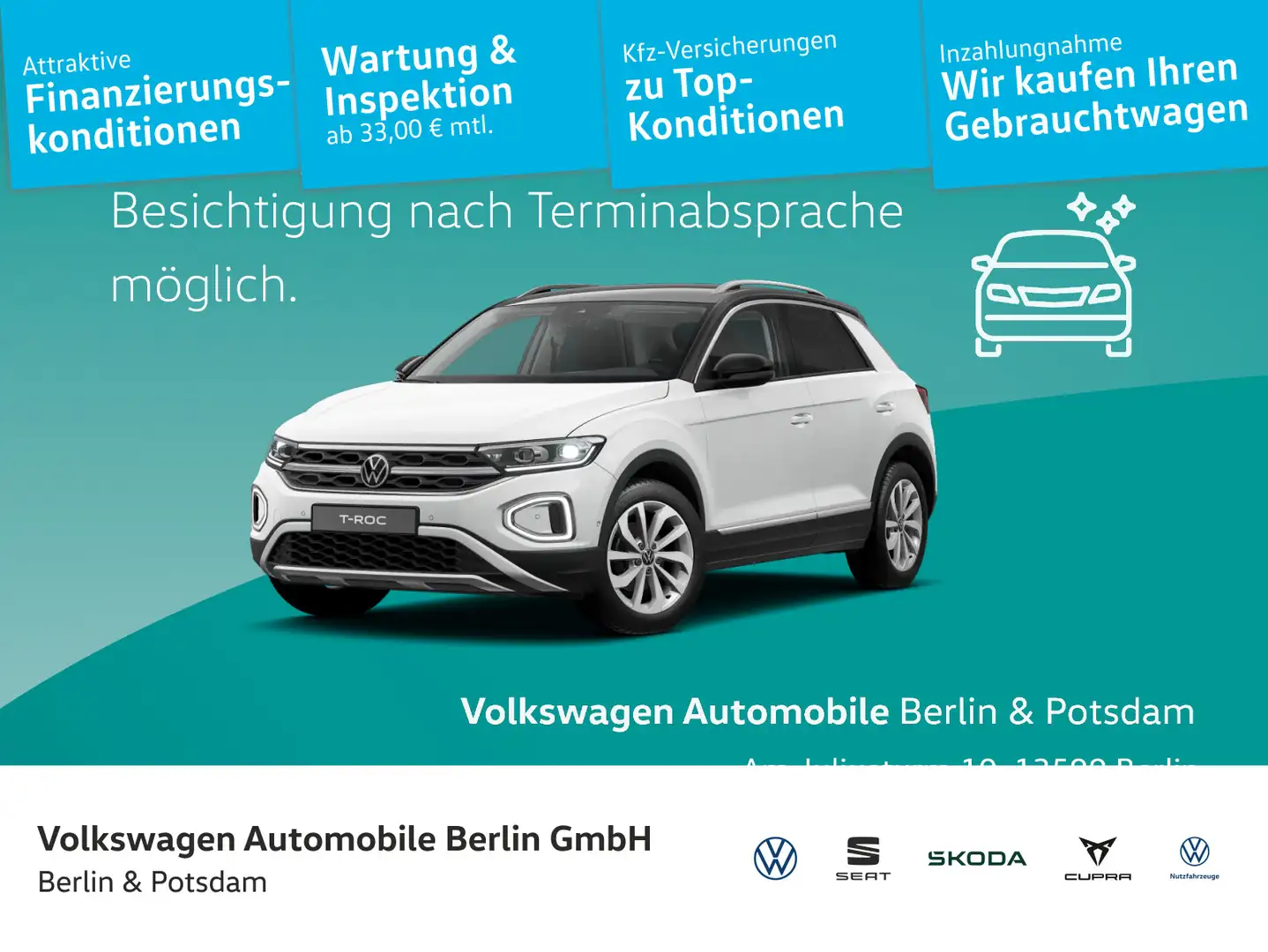 Volkswagen T-Roc Style 1.5 l TSI DSG Weiß - 1