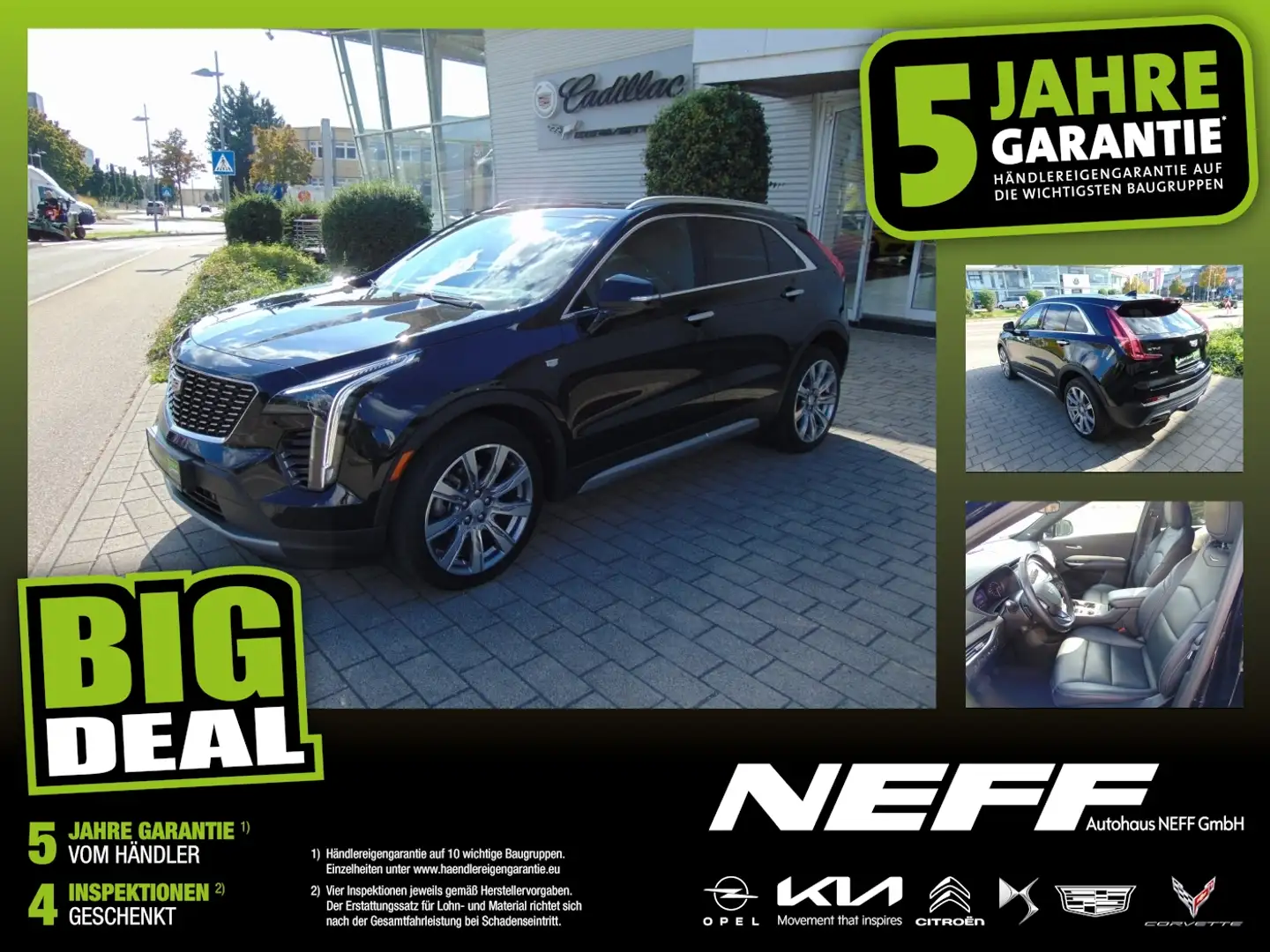 Cadillac XT4 2.0 Turbo Premium Luxury AHK+LED+Navi+SHZ+LM Чёрный - 1