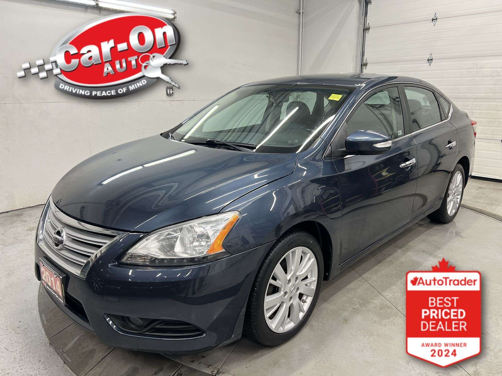 Blue 2014 Nissan Sentra SL Sedan Front-Wheel Drive Automatic