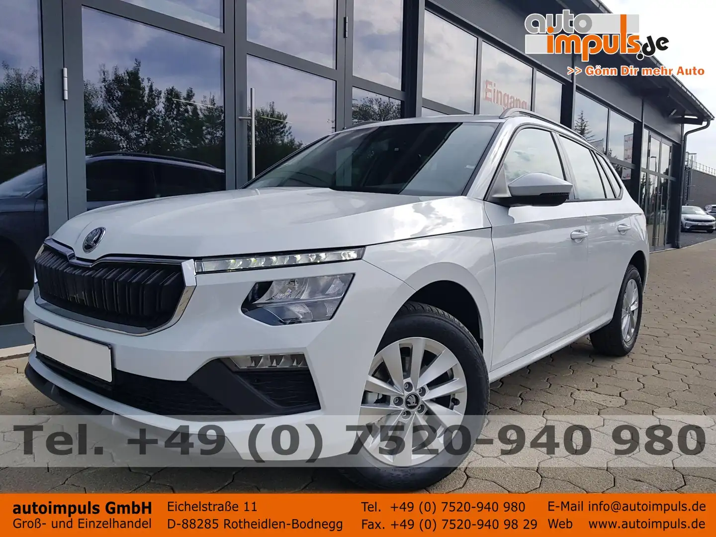 Skoda Kamiq Selection 1,0TSI 85KW/116PS 5 Jahre Garantie, S... Wit - 1