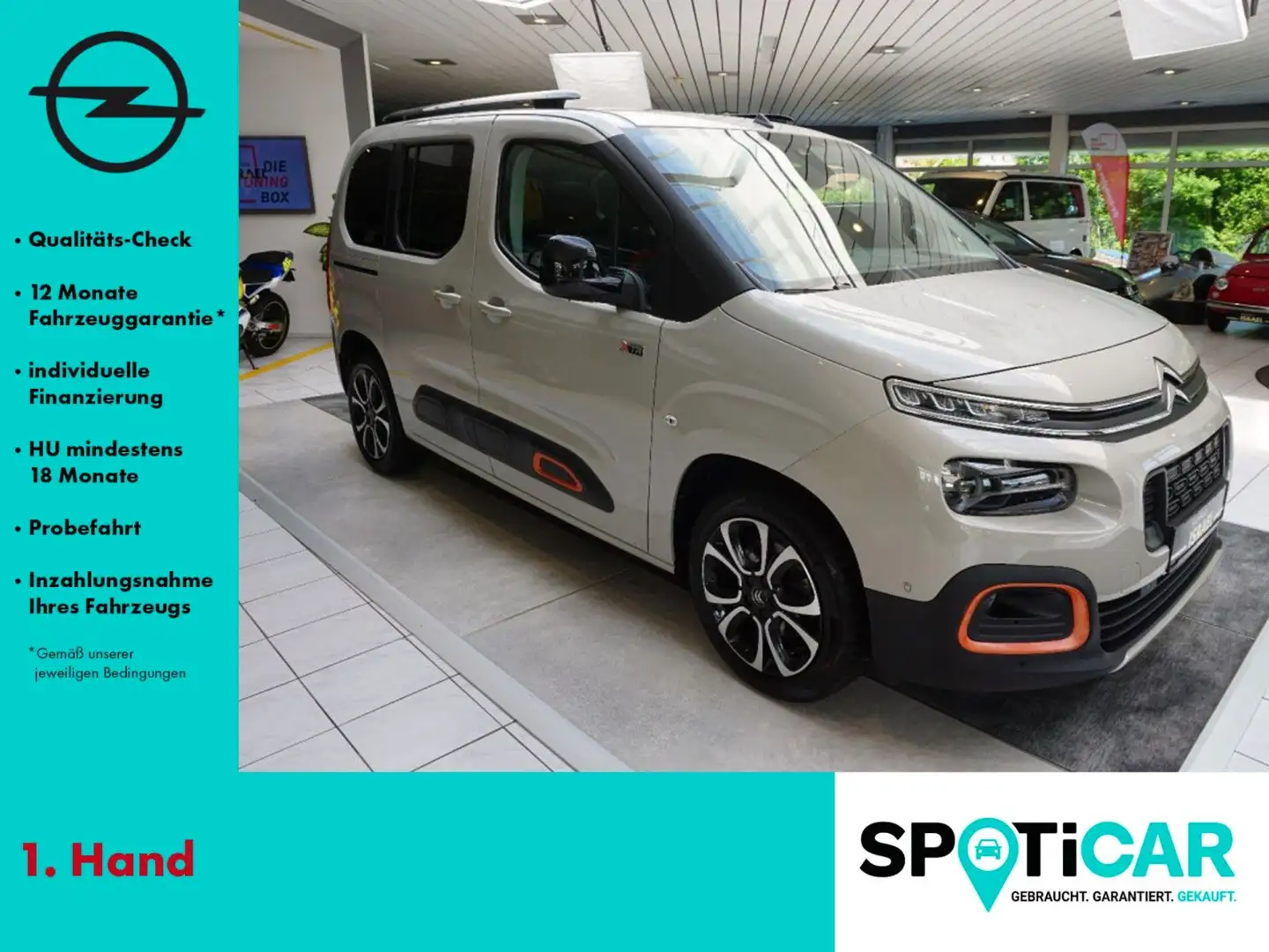 Citroen Berlingo Shine M AUTOMATIK, GLASDACH, NAVI, PDC Beige - 1