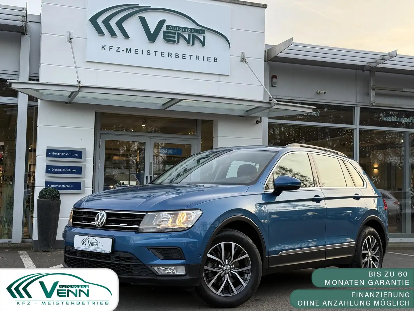 Volkswagen Tiguan 2.0TDI Comfortline*RFK*Navi*SHZ*Automatik Bleu - 1