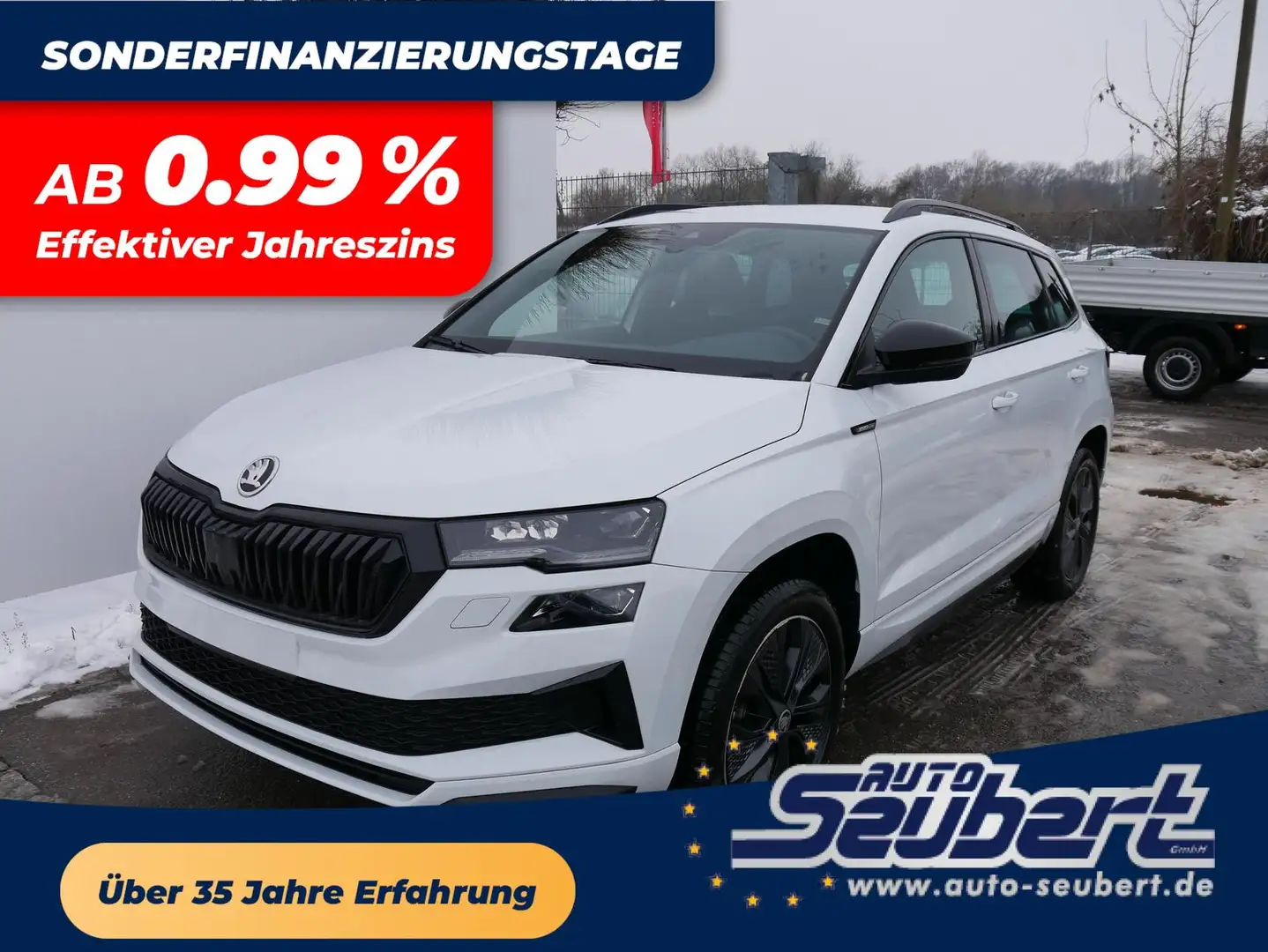 Skoda Karoq Sportline 2.0 TSI 4x4 DSG*AHK*ACC*PDC-HI*LED*SHZ*T Weiß - 1