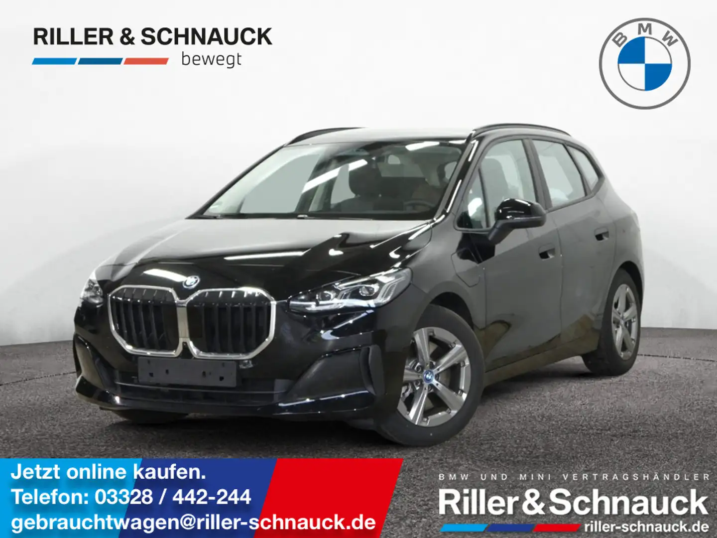 BMW 230 e Active Tourer xDrive AHK+HUD+360°KAM+SHZ Schwarz - 1