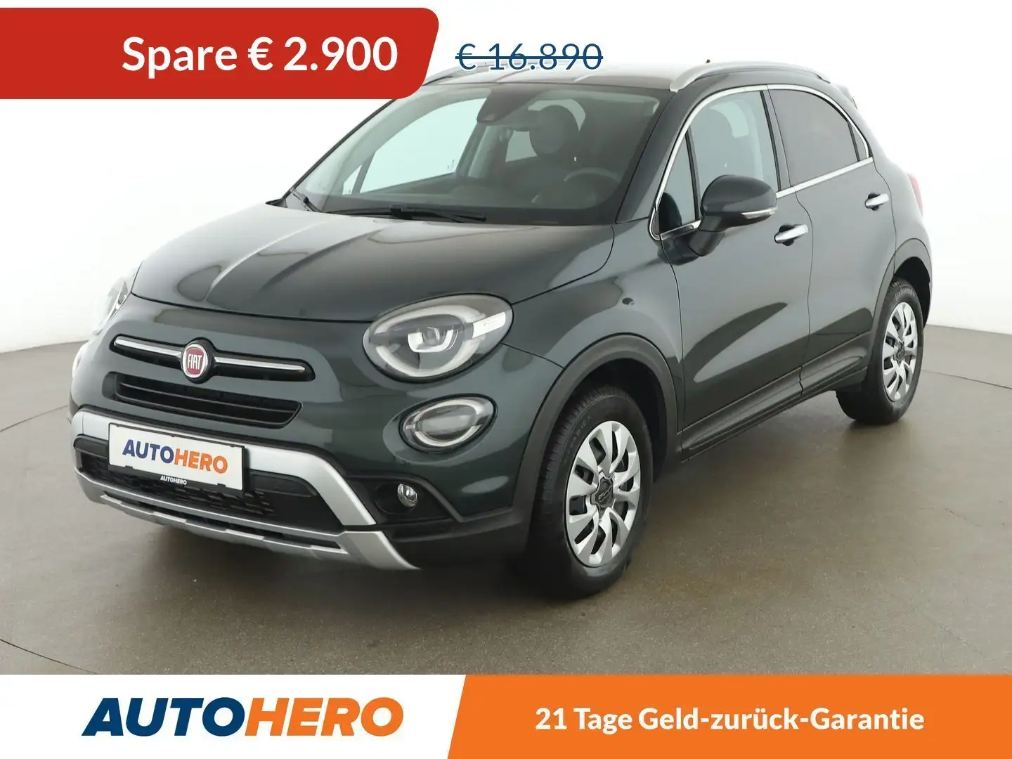 Fiat 500X 1.6 JTDM City Cross Grün - 1