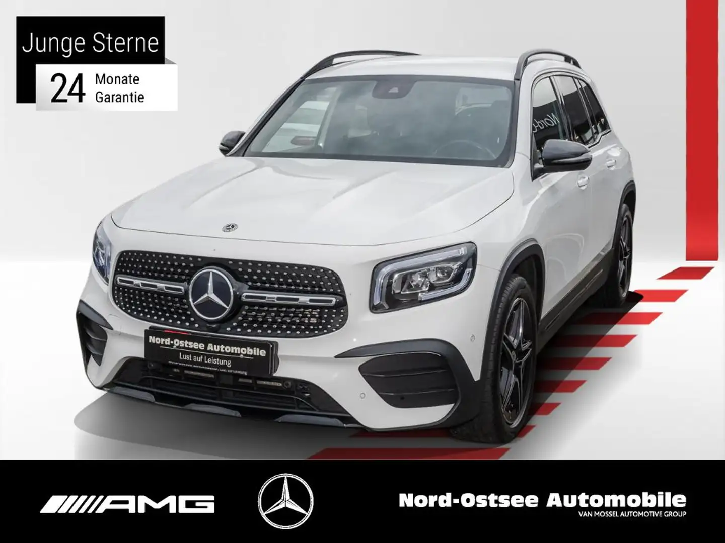 Mercedes-Benz GLB 220 d AMG NIGHT KAMERA AHK NAVI LED DISTRO Blanc - 1