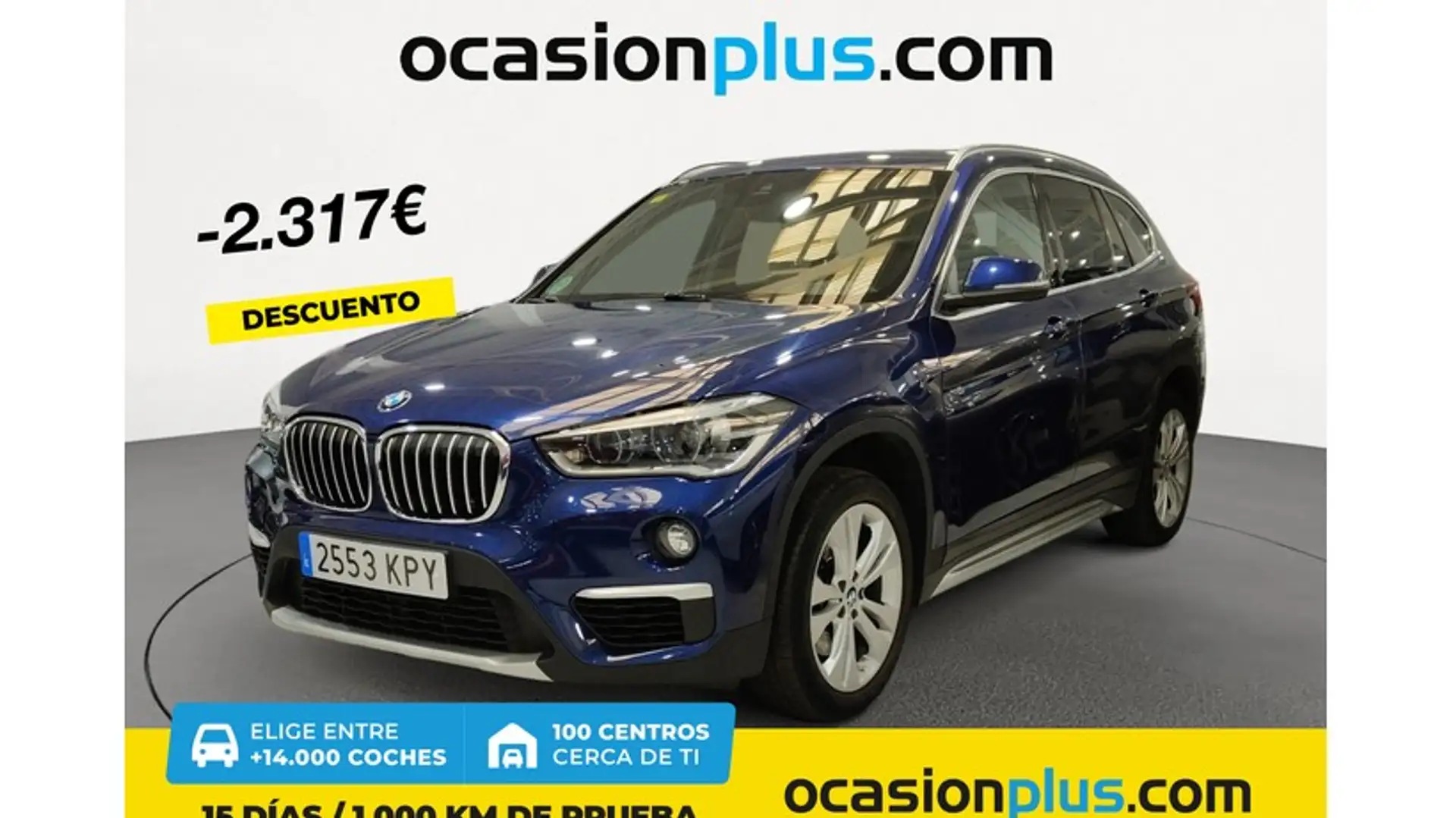 BMW X1 sDrive 20iA Bleu - 1