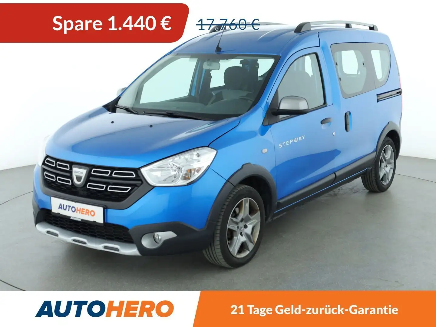 Dacia Dokker 1.5 Blue dCi Stepway Plus*NAVI*CAM*PDC*SHZ* Bleu - 1