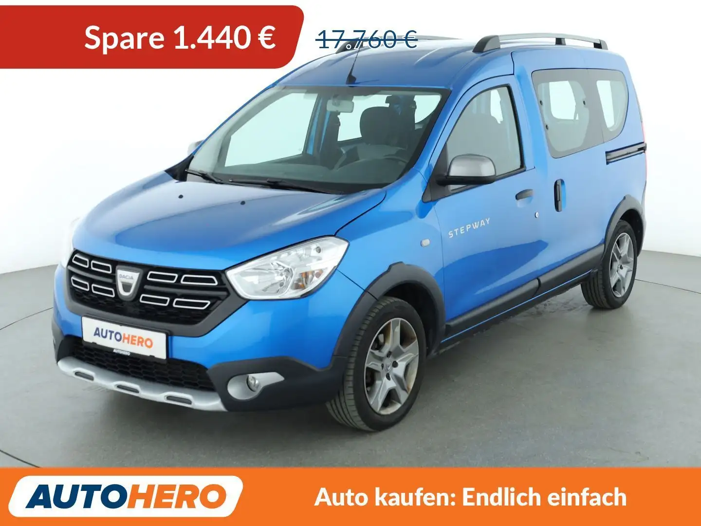 Dacia Dokker 1.5 Blue dCi Stepway Plus*NAVI*CAM*PDC*SHZ* Blau - 1