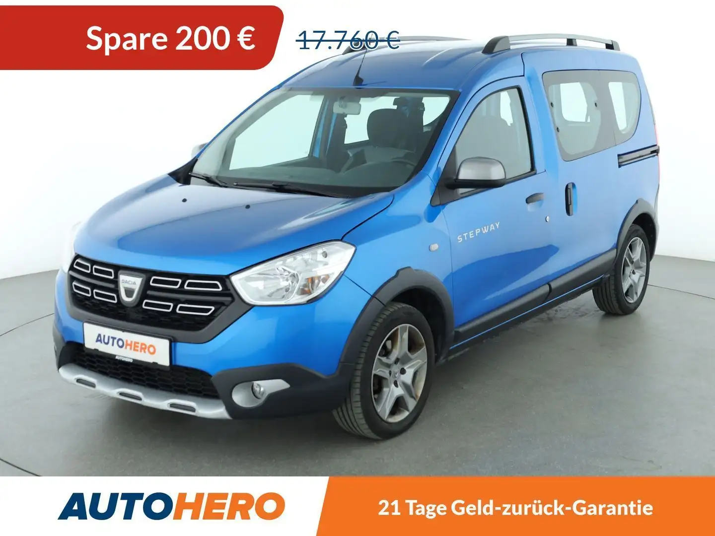 Dacia Dokker 1.5 Blue dCi Stepway Plus*NAVI*CAM*PDC*SHZ* Blau - 1