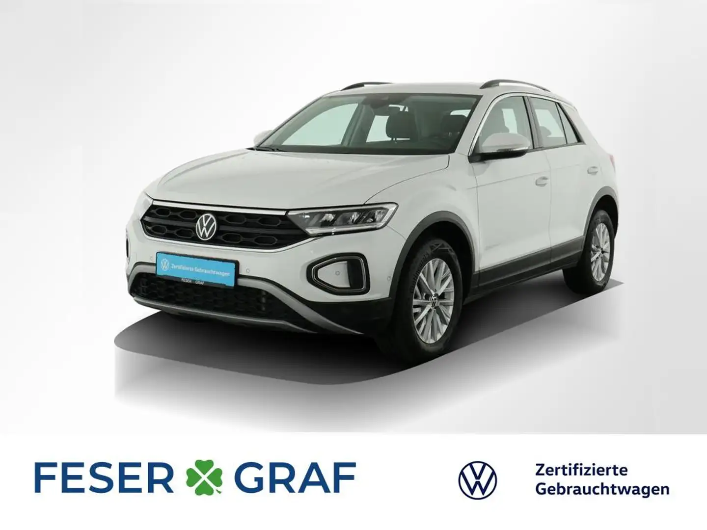 Volkswagen T-Roc Life 2.0 TDI DSG Navi LED ACC SiHz ParkAssist Weiß - 1