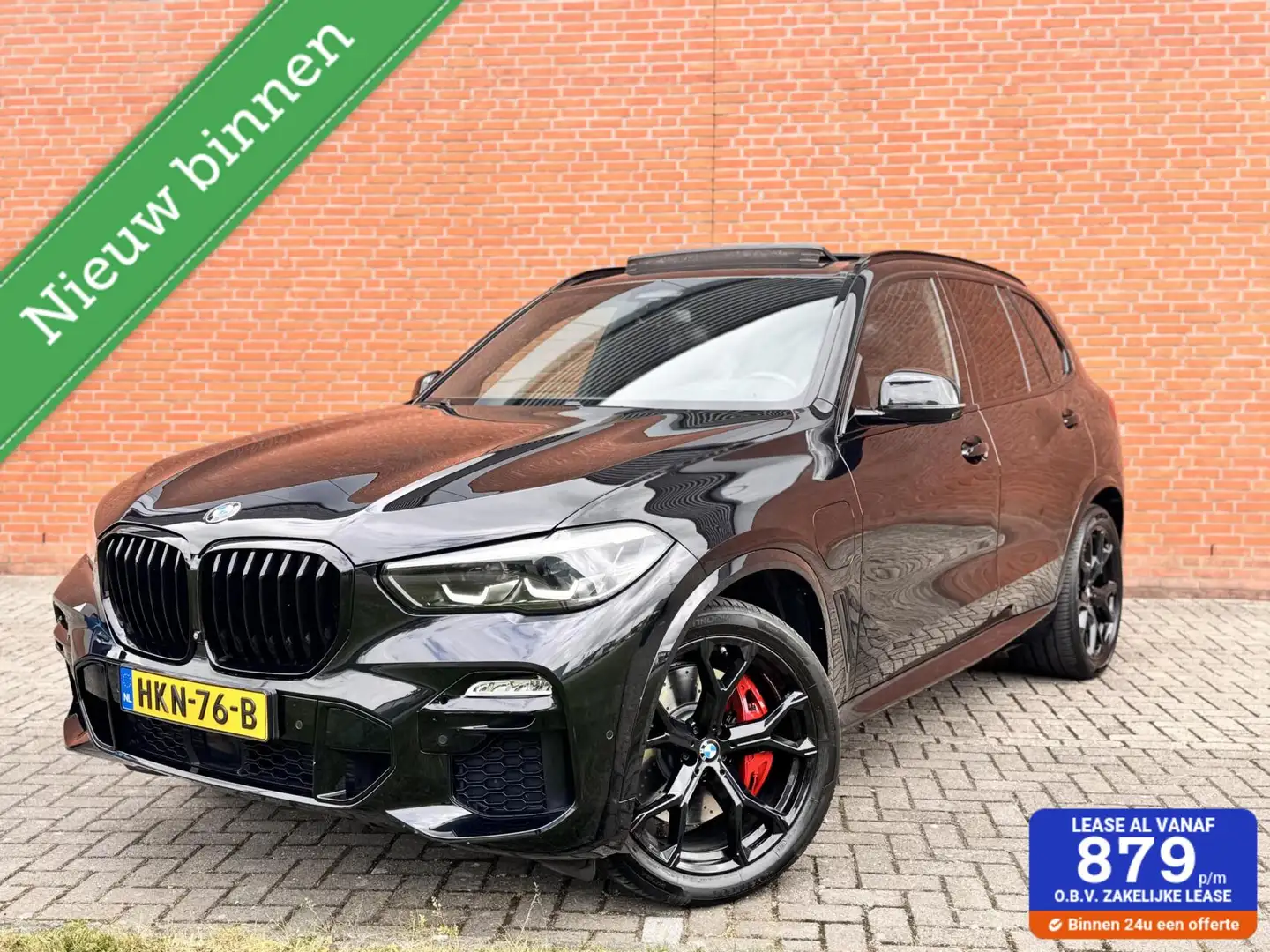 BMW X5 xDrive45e High Executive| PANO|360 CAMERA|M ZETELS Zwart - 1
