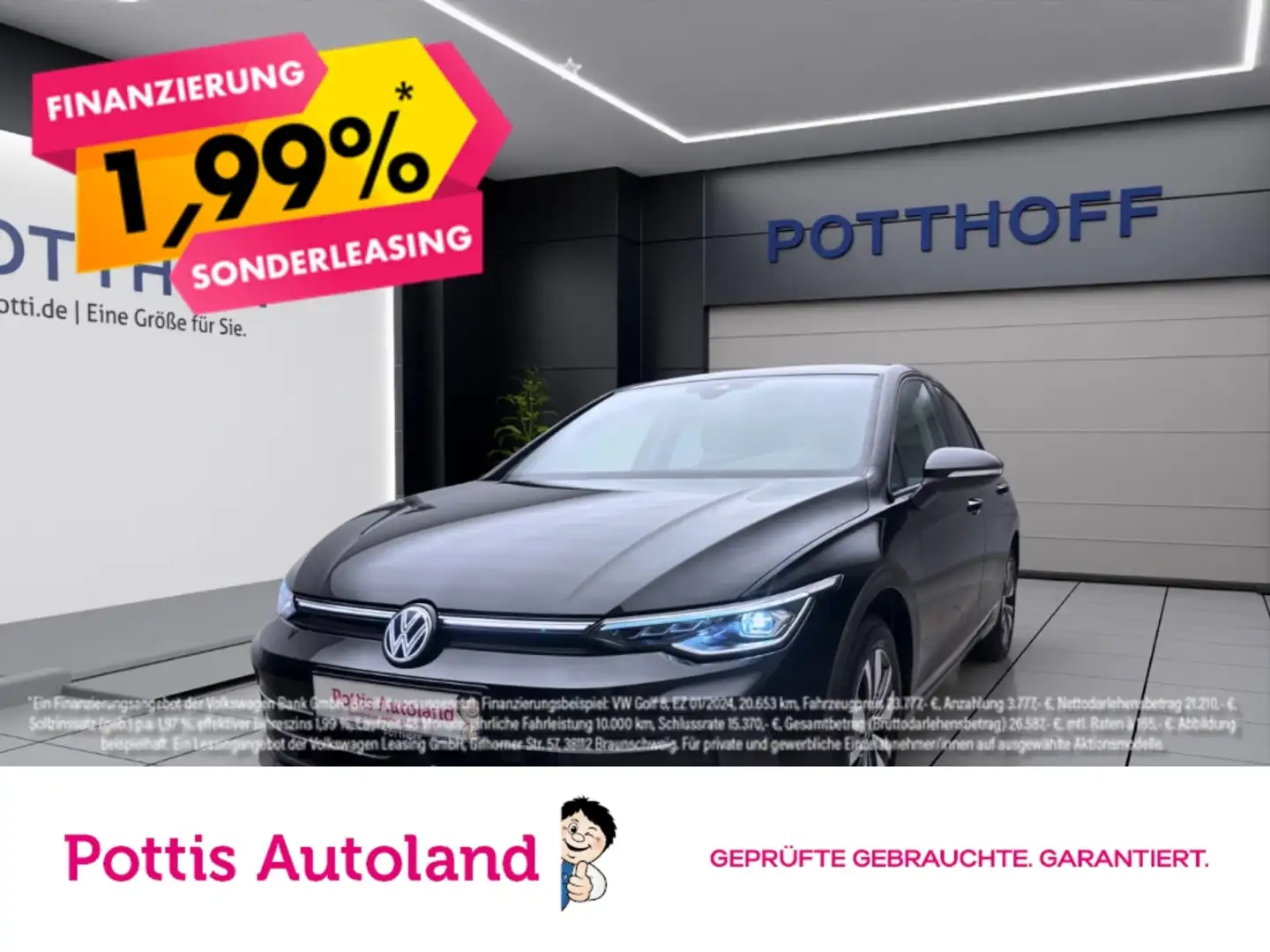 Volkswagen Golf 2.0 TDI DSG GOAL NAVI AHK KAMERA ACC Schwarz - 1