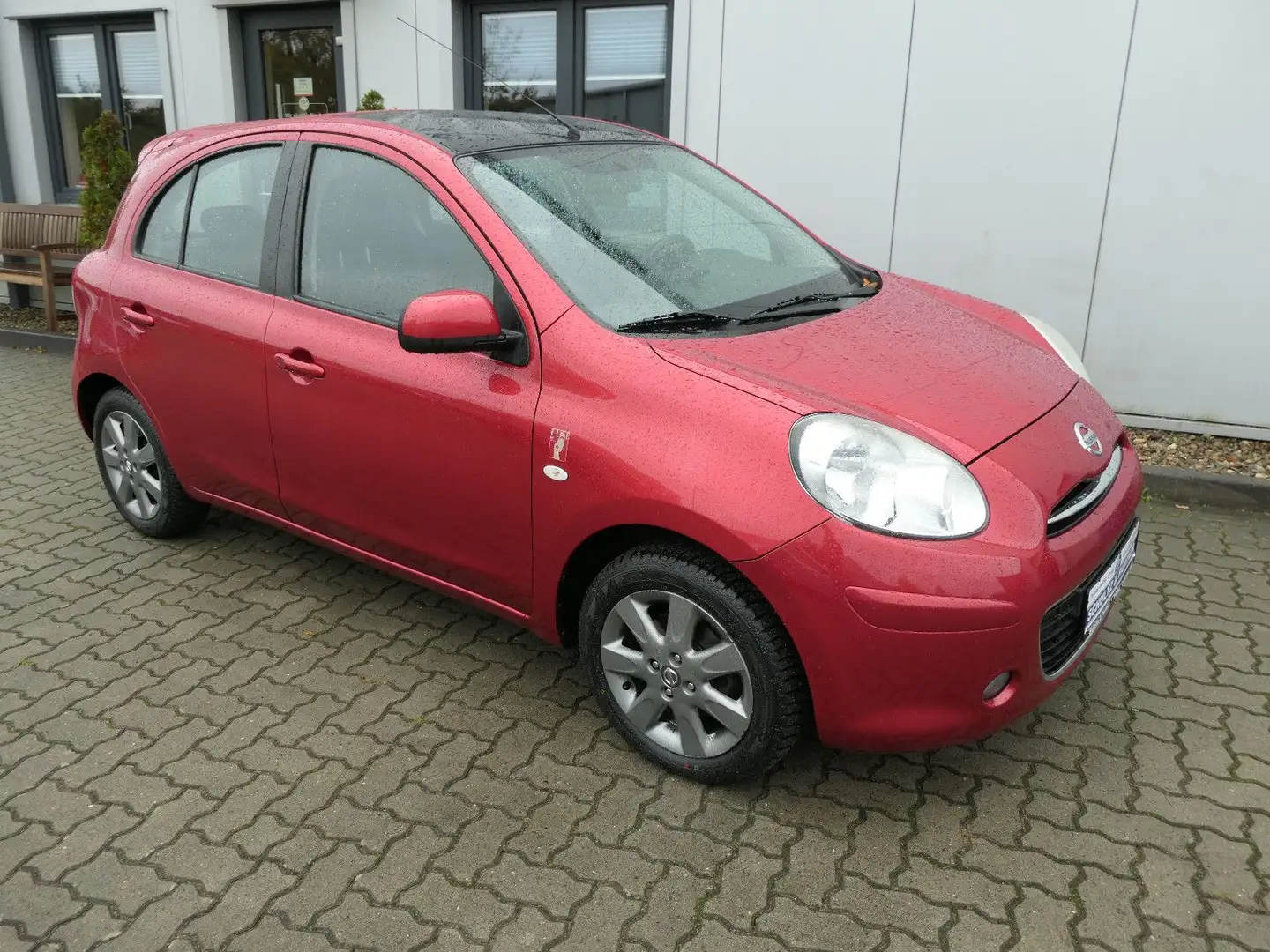 Nissan Micra Elle // 2.Hd., Keyless, Navi, Service Neu! Rouge - 2